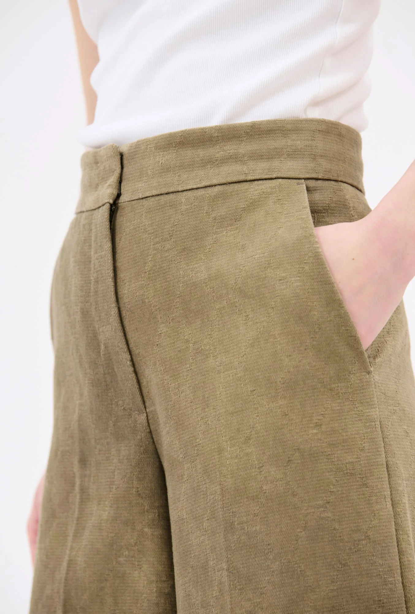 Cotton Damask Hose, Dark Khaki sold by ODEEH product image thumbnail 5