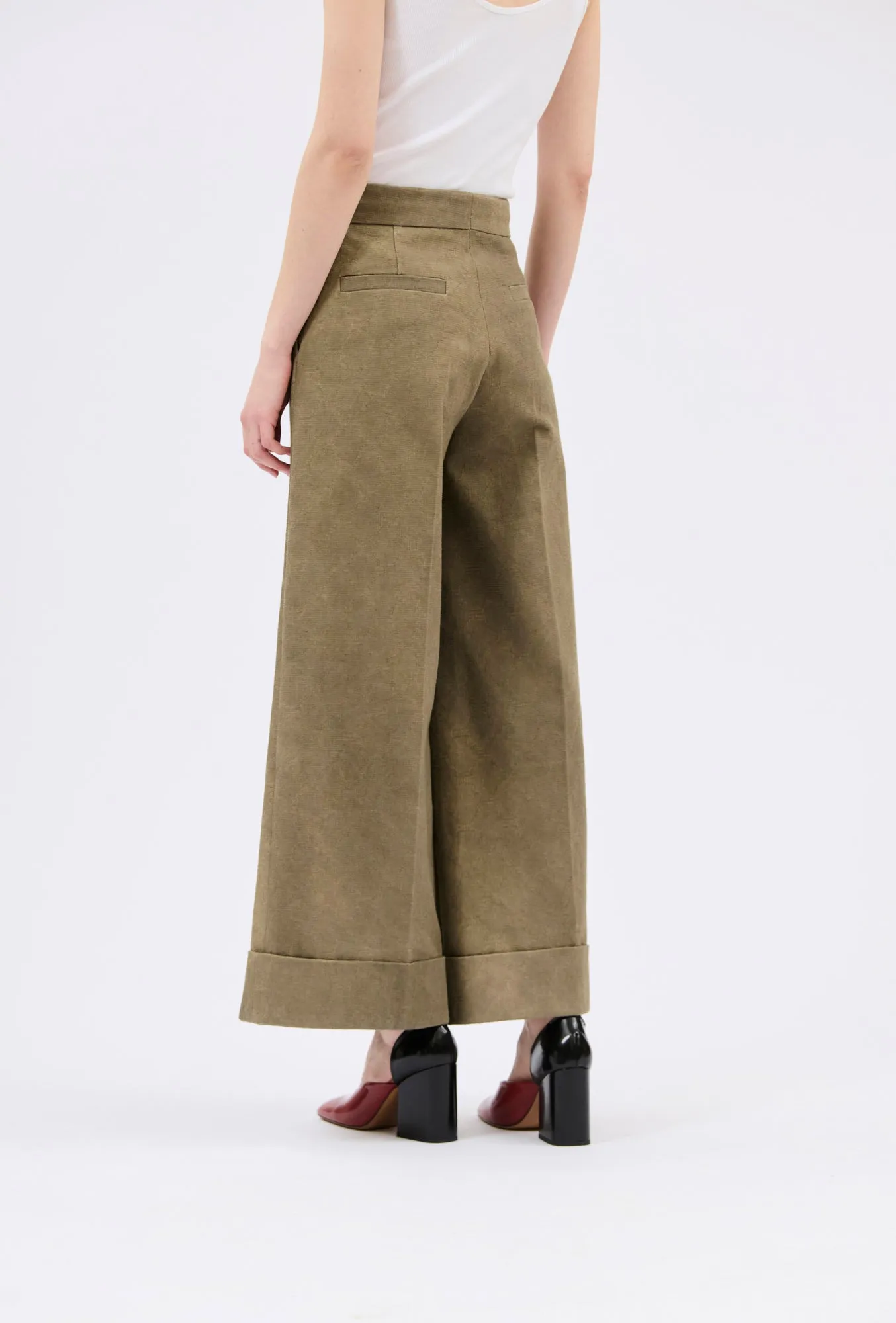 Cotton Damask Hose, Dark Khaki sold by ODEEH product image thumbnail 3