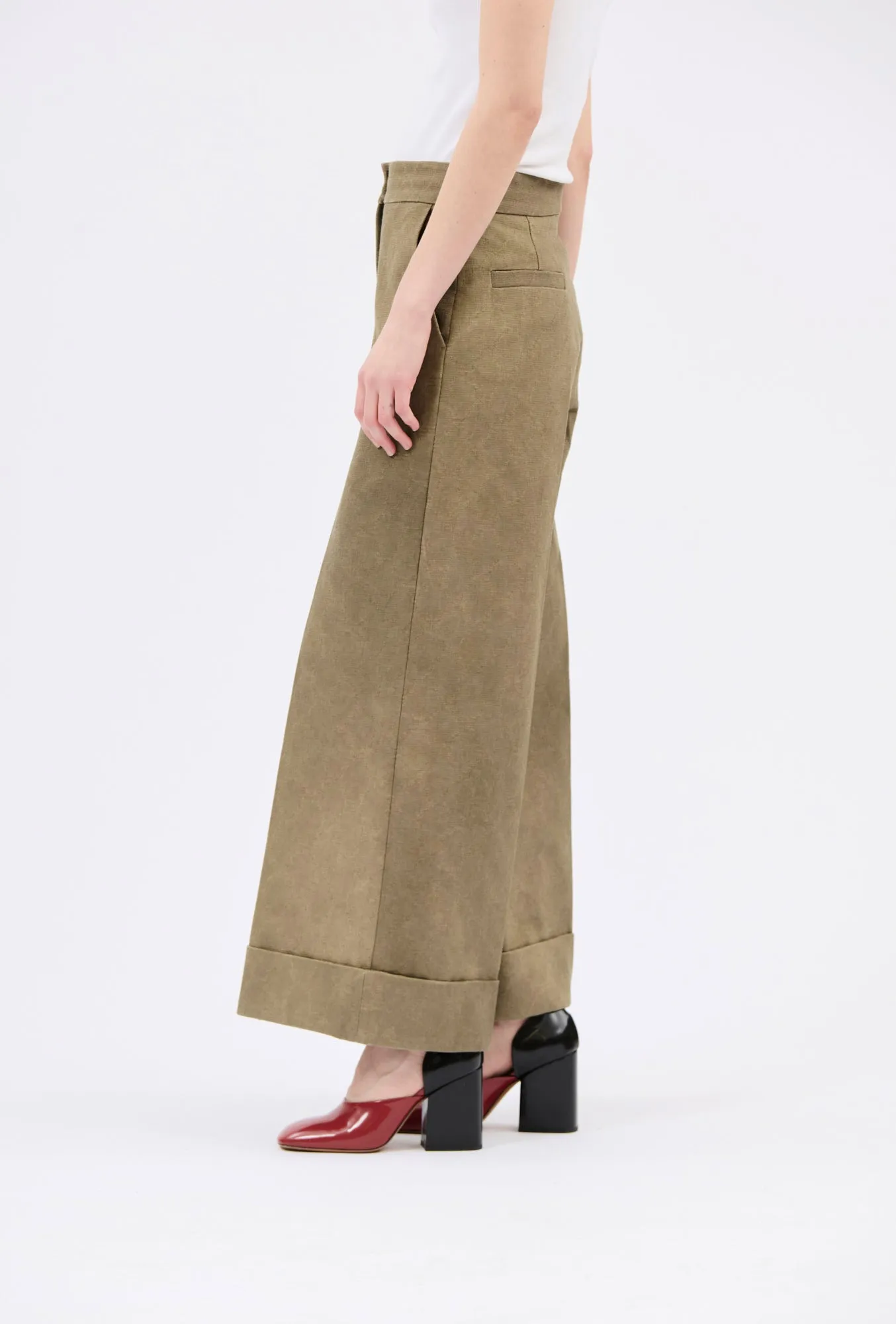 Cotton Damask Hose, Dark Khaki sold by ODEEH product image thumbnail 2