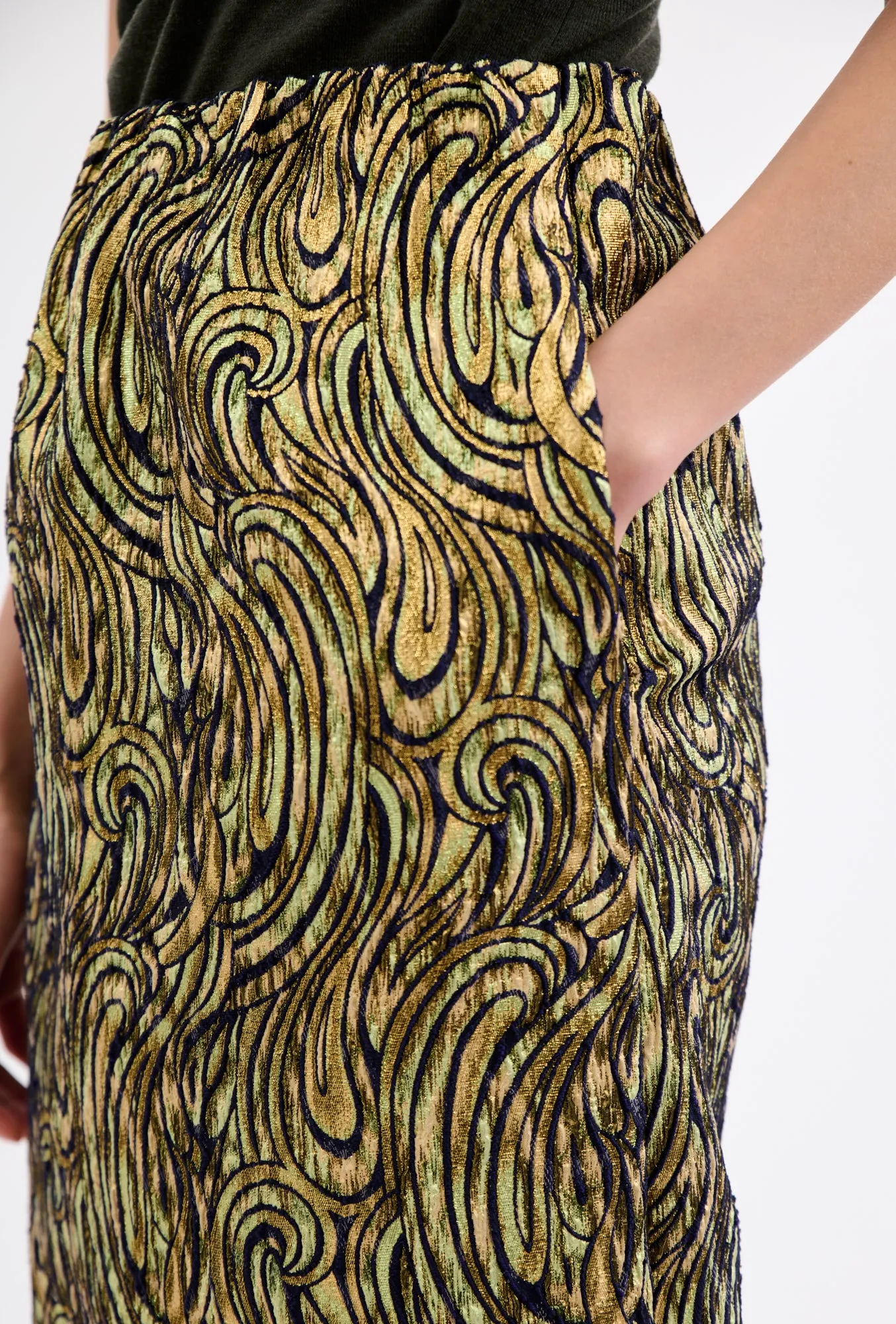 PAISLEY WAVES Rock, Greengold sold by ODEEH product image thumbnail 4
