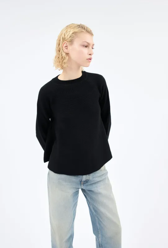 MERINO WOOL Pullover, Schwarz made by ODEEH