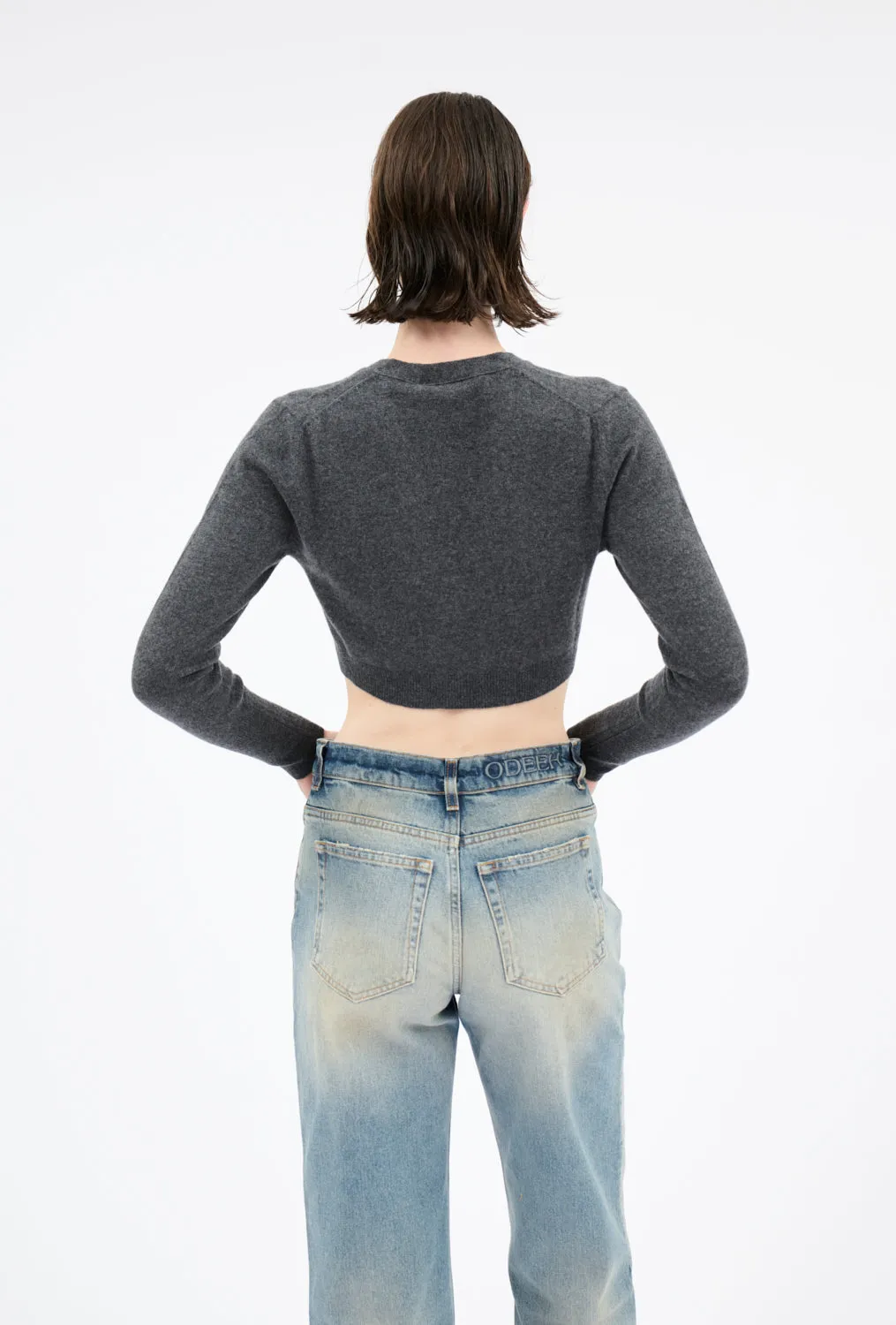 Light Cashmere Cardigan, Flannel Grey sold by ODEEH product image thumbnail 3