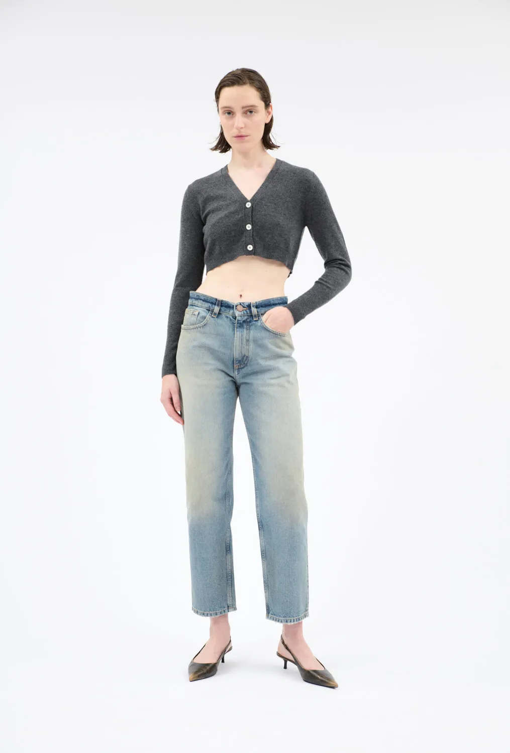 Light Cashmere Cardigan, Flannel Grey sold by ODEEH product image thumbnail 4