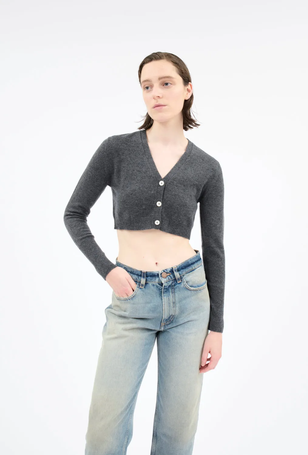 Light Cashmere Cardigan, Flannel Grey sold by ODEEH