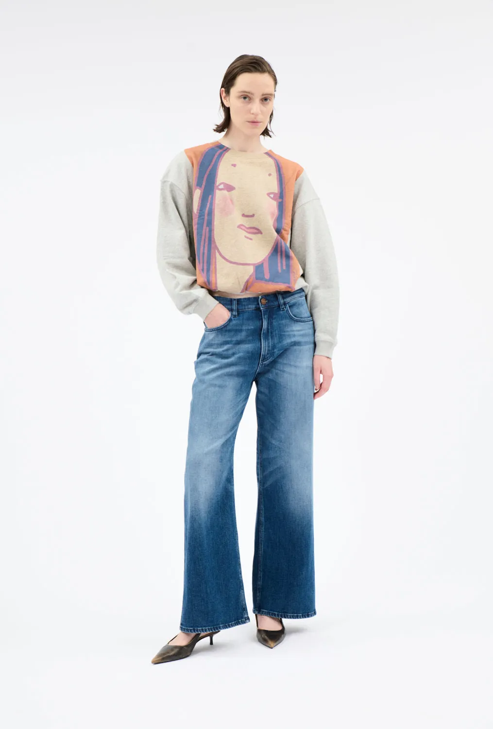FRENCH TERRY Jersey Sweatshirt, Orange sold by ODEEH product image thumbnail 5