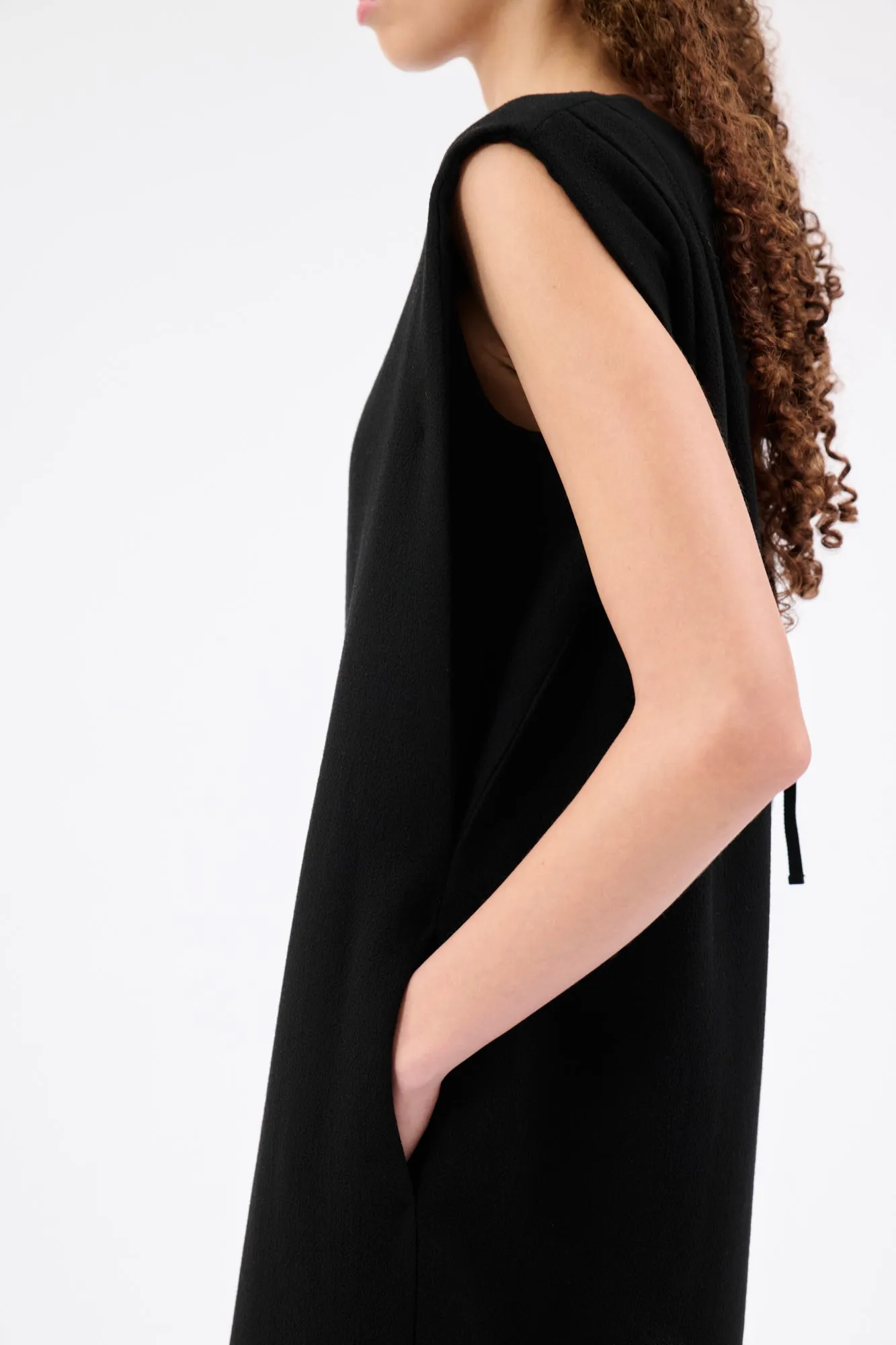 HEAVY GEORGETTE Kleid, Jet Black sold by ODEEH product image thumbnail 5
