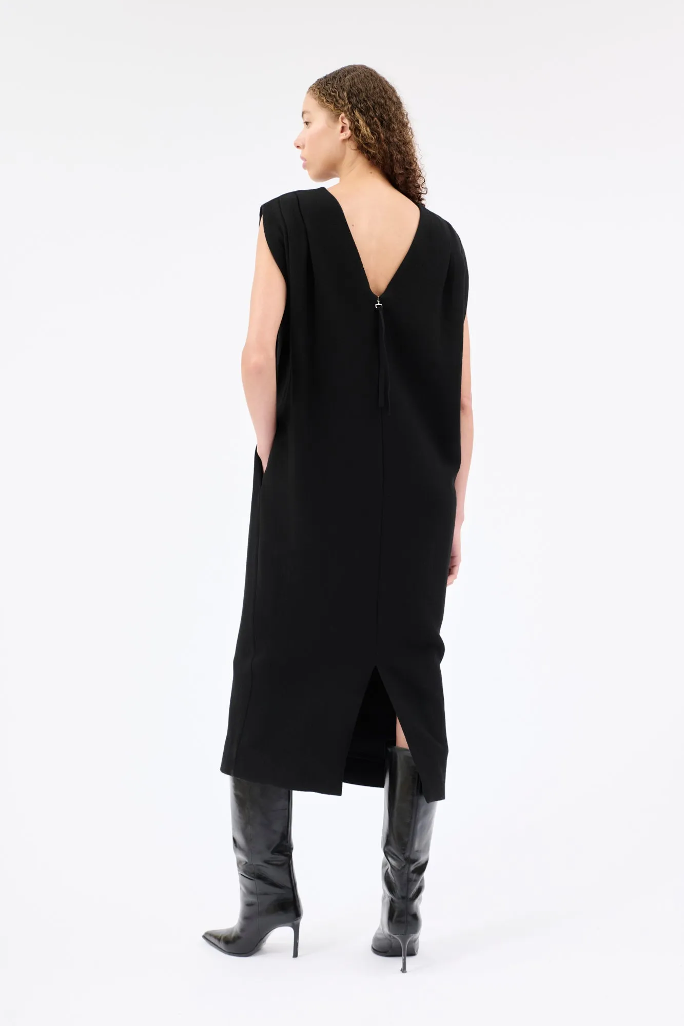 HEAVY GEORGETTE Kleid, Jet Black sold by ODEEH product image thumbnail 3
