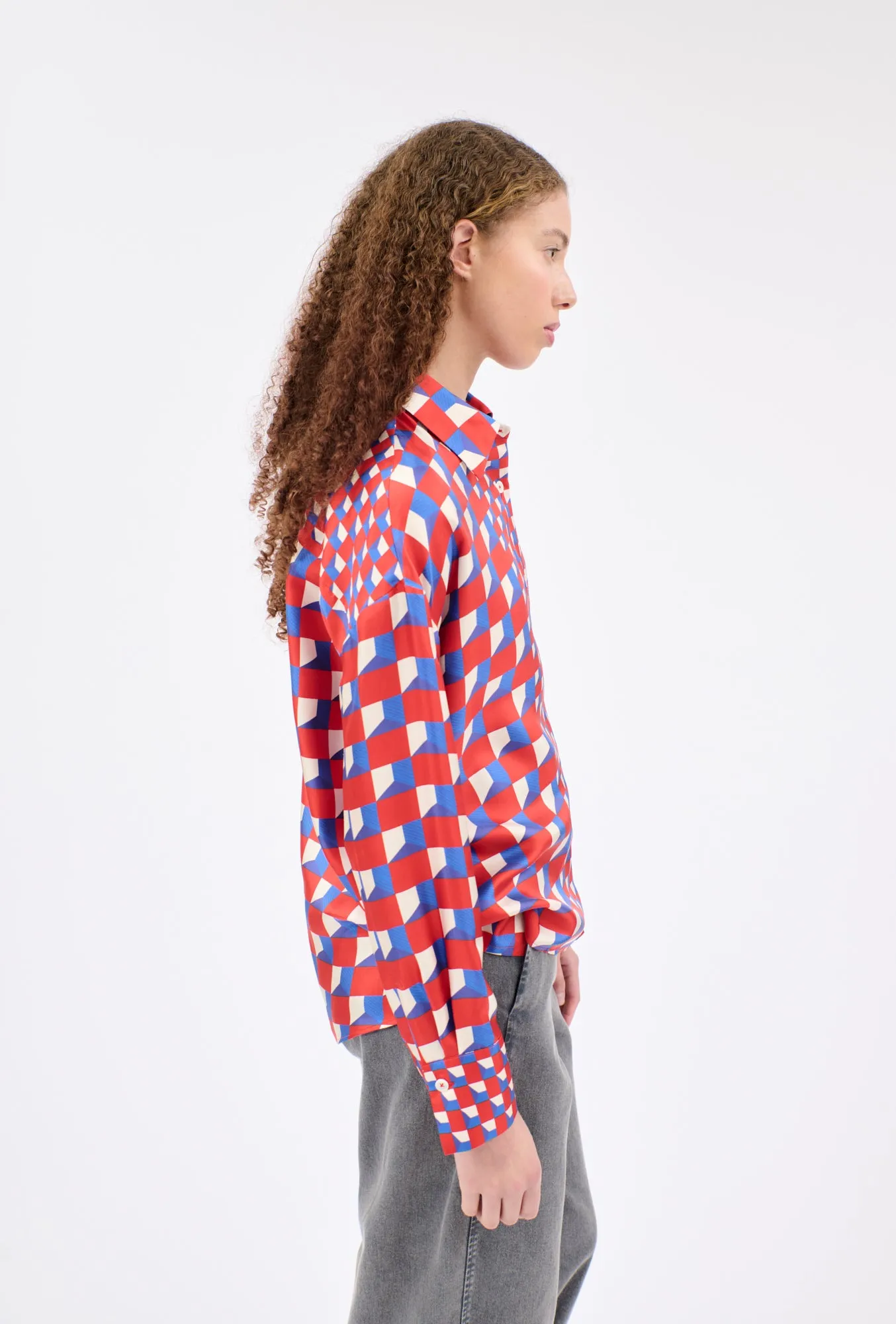 CUBES Bluse, True Red sold by ODEEH product image thumbnail 5