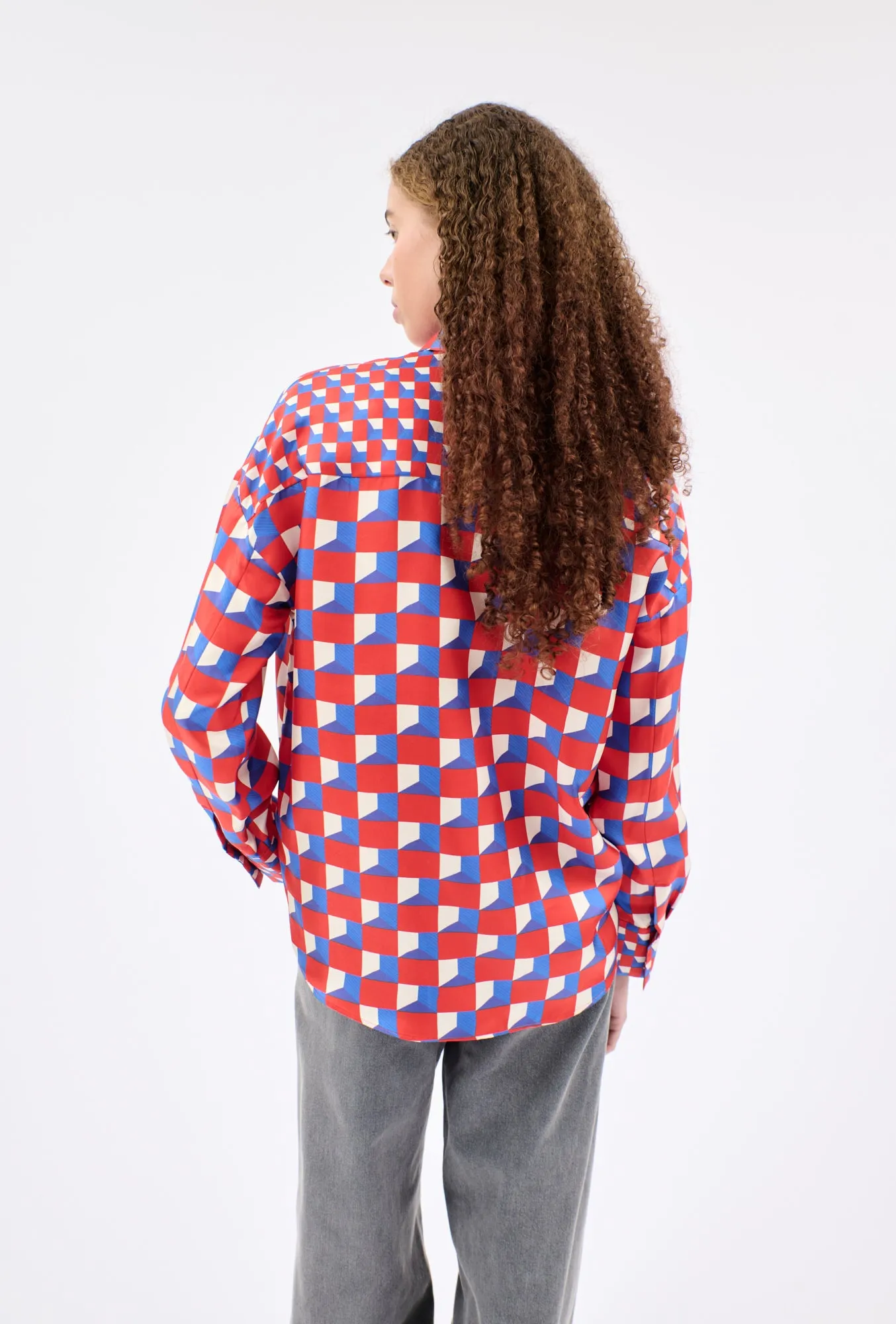 CUBES Bluse, True Red sold by ODEEH product image thumbnail 3