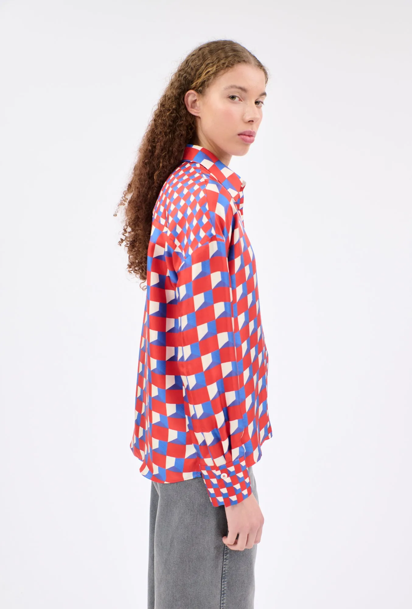 CUBES Bluse, True Red sold by ODEEH product image thumbnail 2