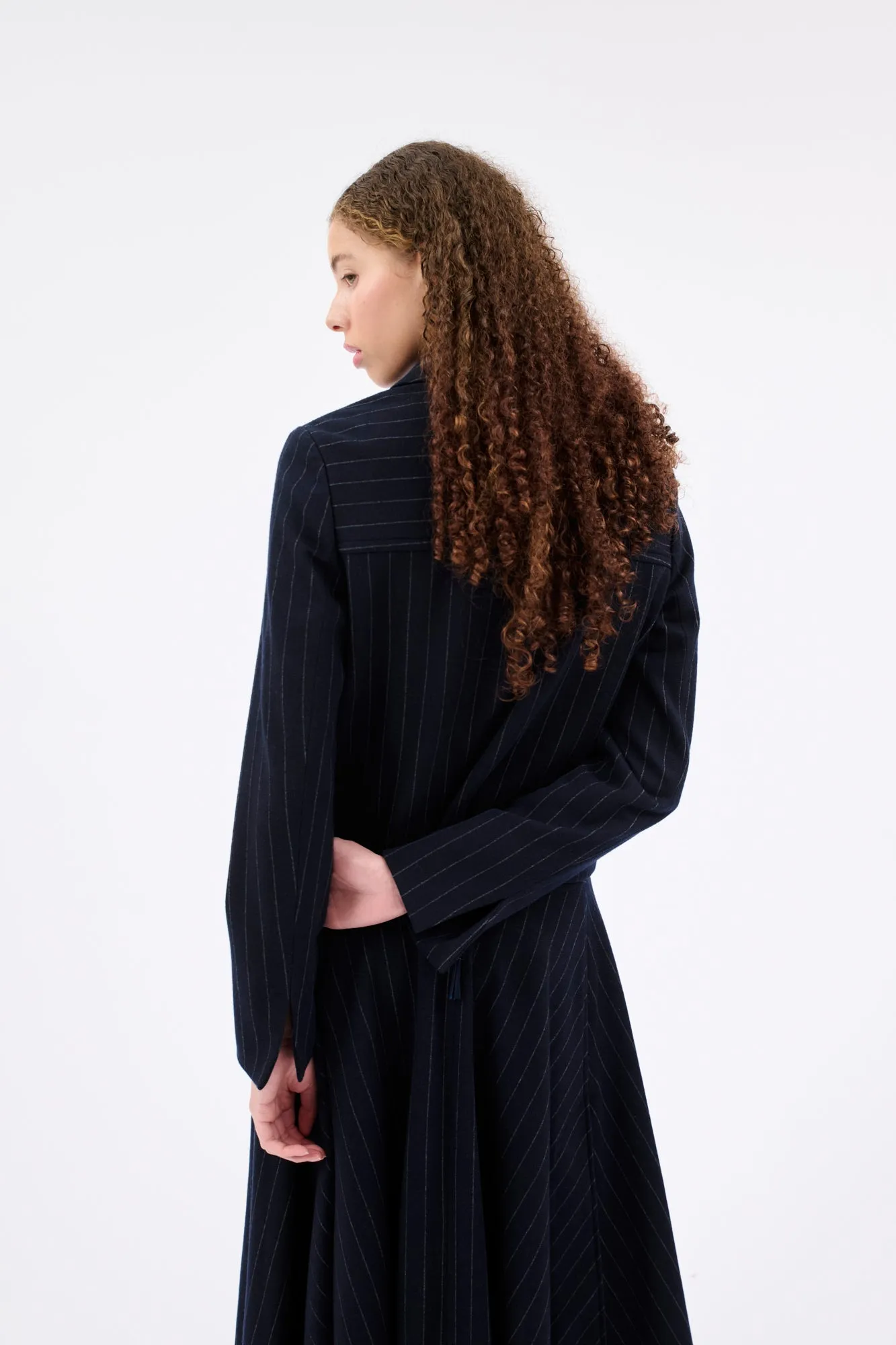 FLANNEL PIN STRIPE Jacke, Navy sold by ODEEH product image thumbnail 3