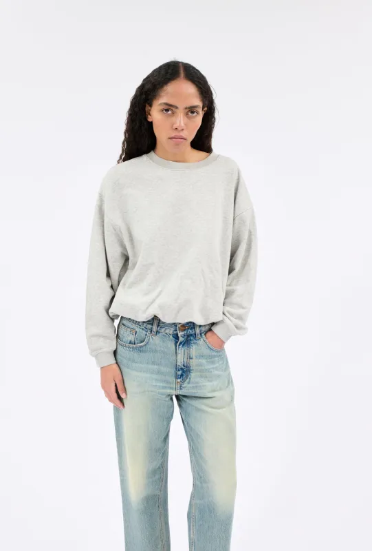 FRENCH TERRY Jersey Sweatshirt, Heather Grey made by ODEEH