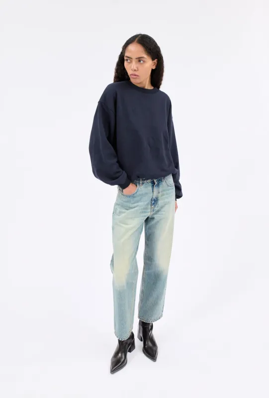 FRENCH TERRY Jersey Sweatshirt, Navy made by ODEEH