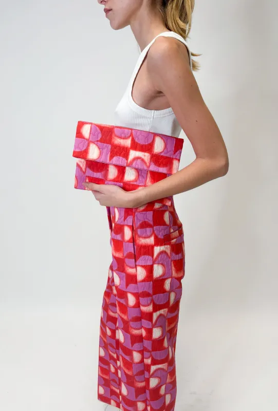 Matelassè Tapestry Tasche, Rouge made by ODEEH