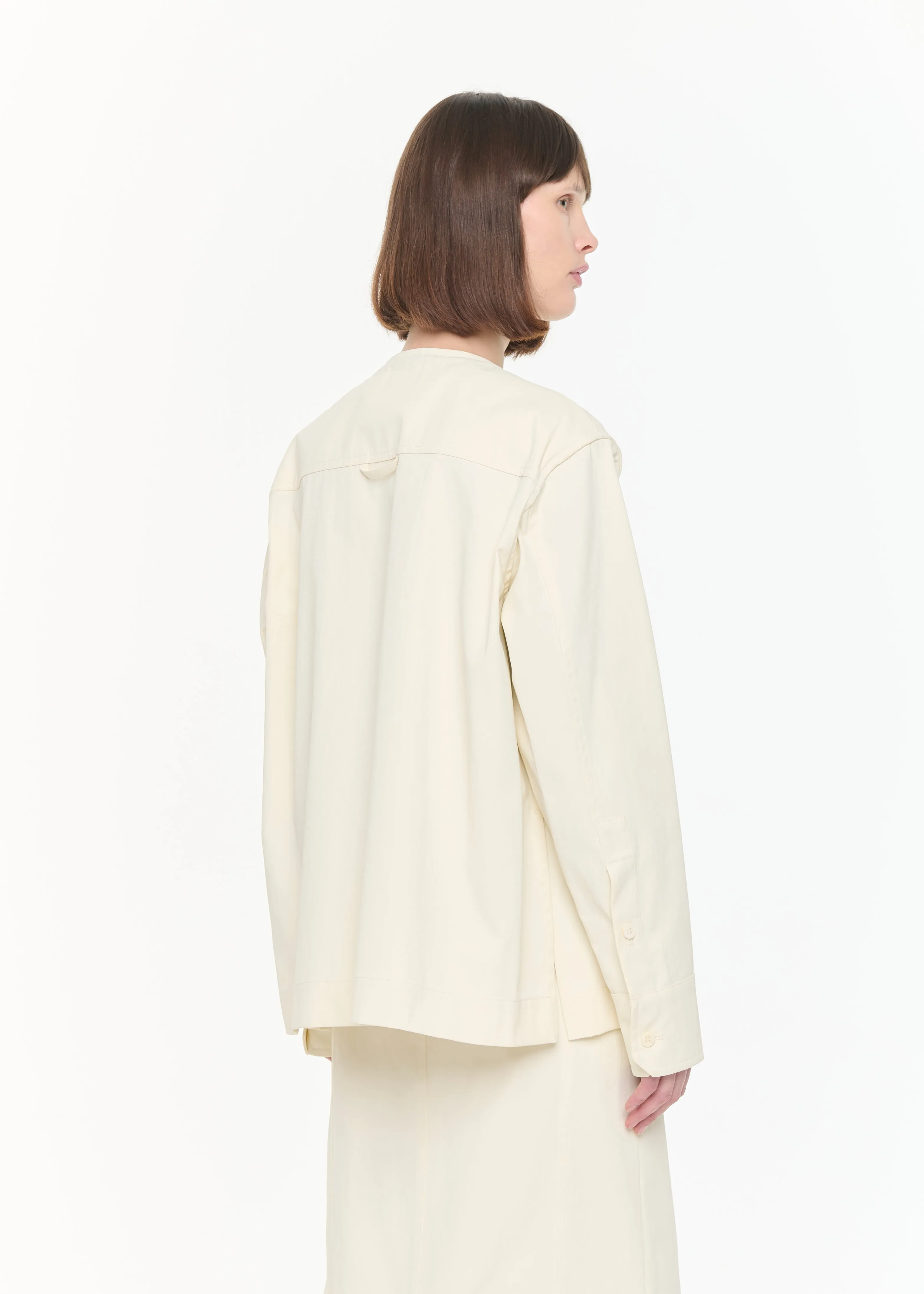 BOXY COTTON JACKET sold by Plan C product image thumbnail 5