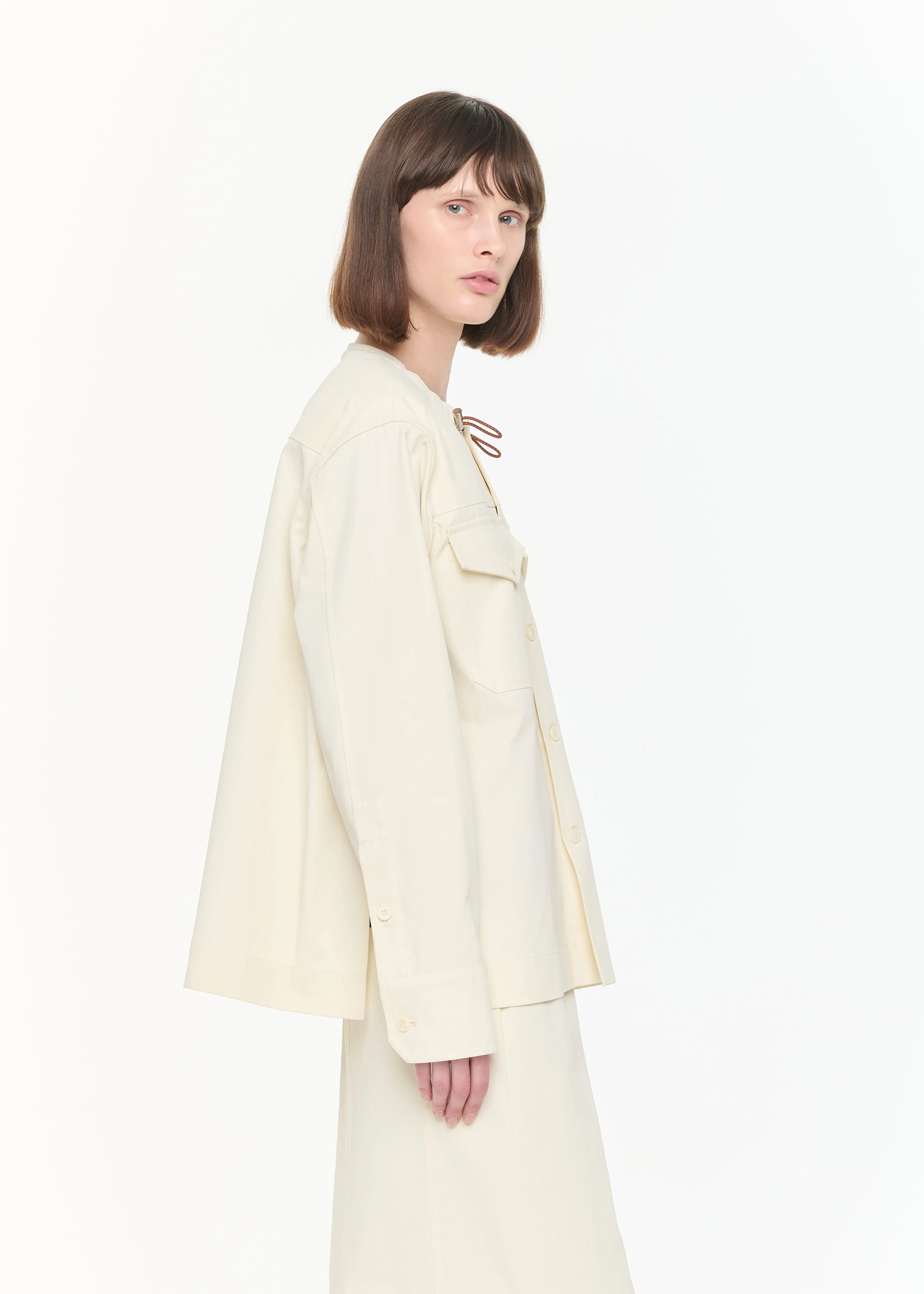 BOXY COTTON JACKET sold by Plan C product image thumbnail 4