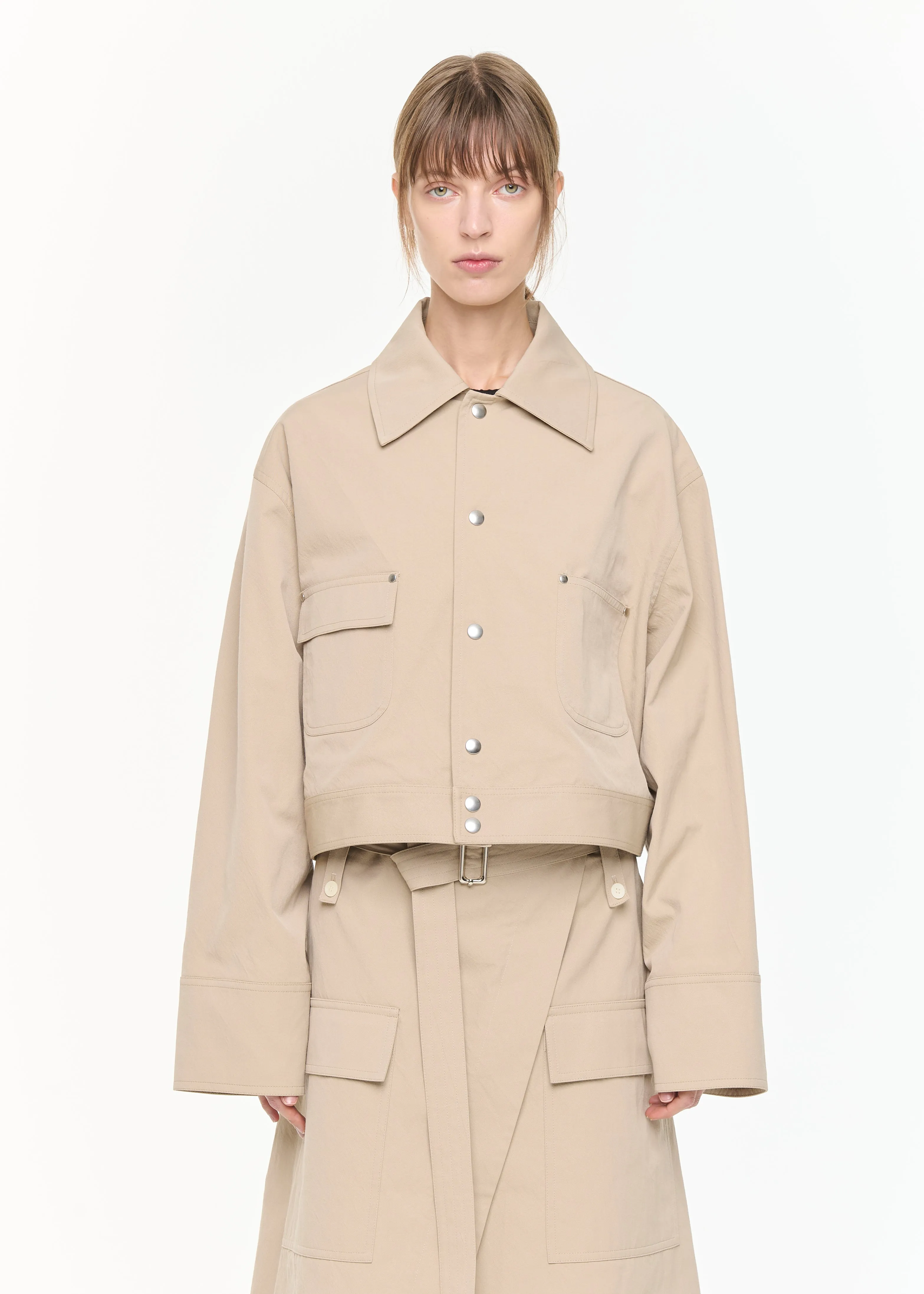 TECHNICAL TWILL JACKET sold by Plan C product image thumbnail 3