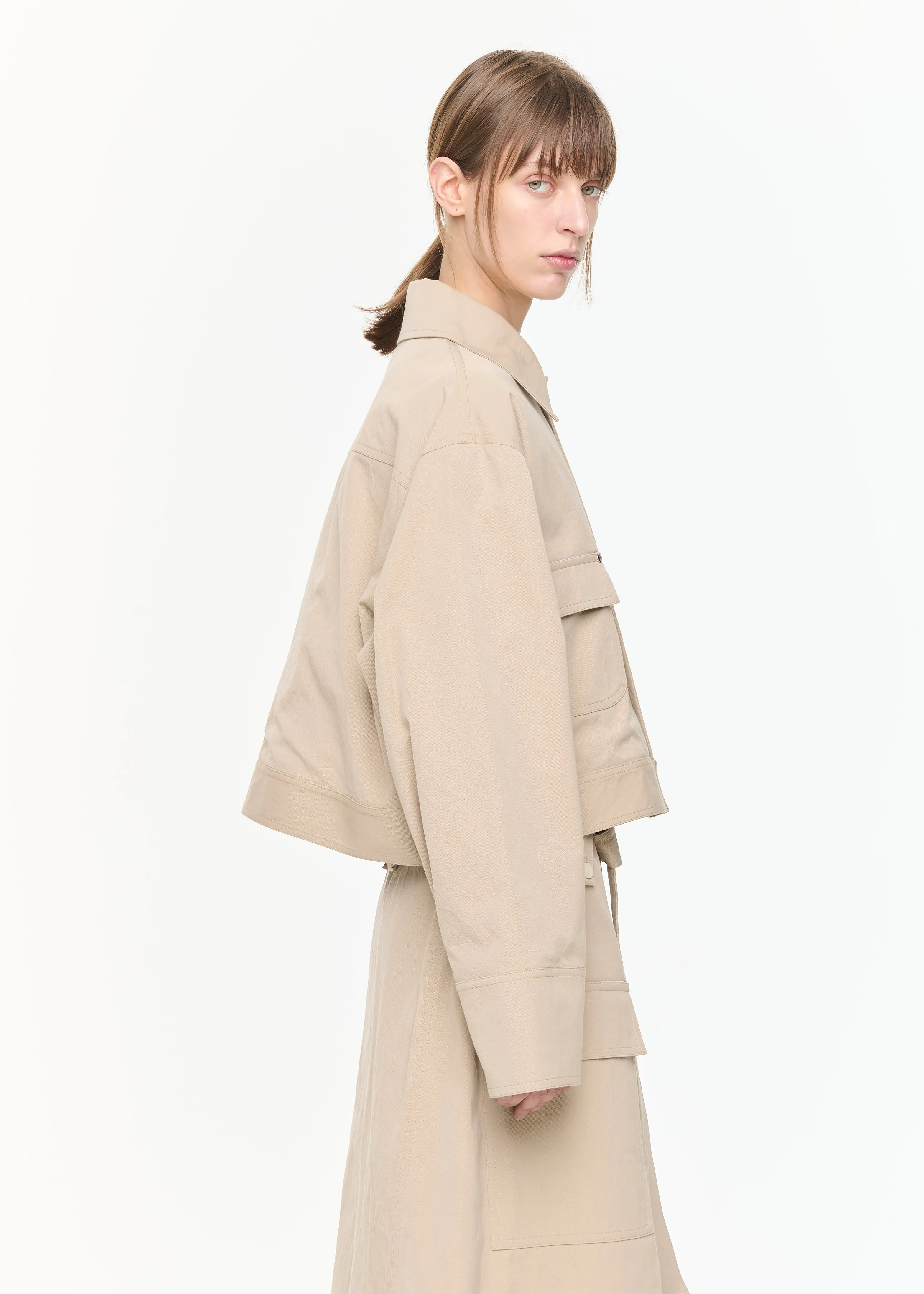 TECHNICAL TWILL JACKET sold by Plan C product image thumbnail 5