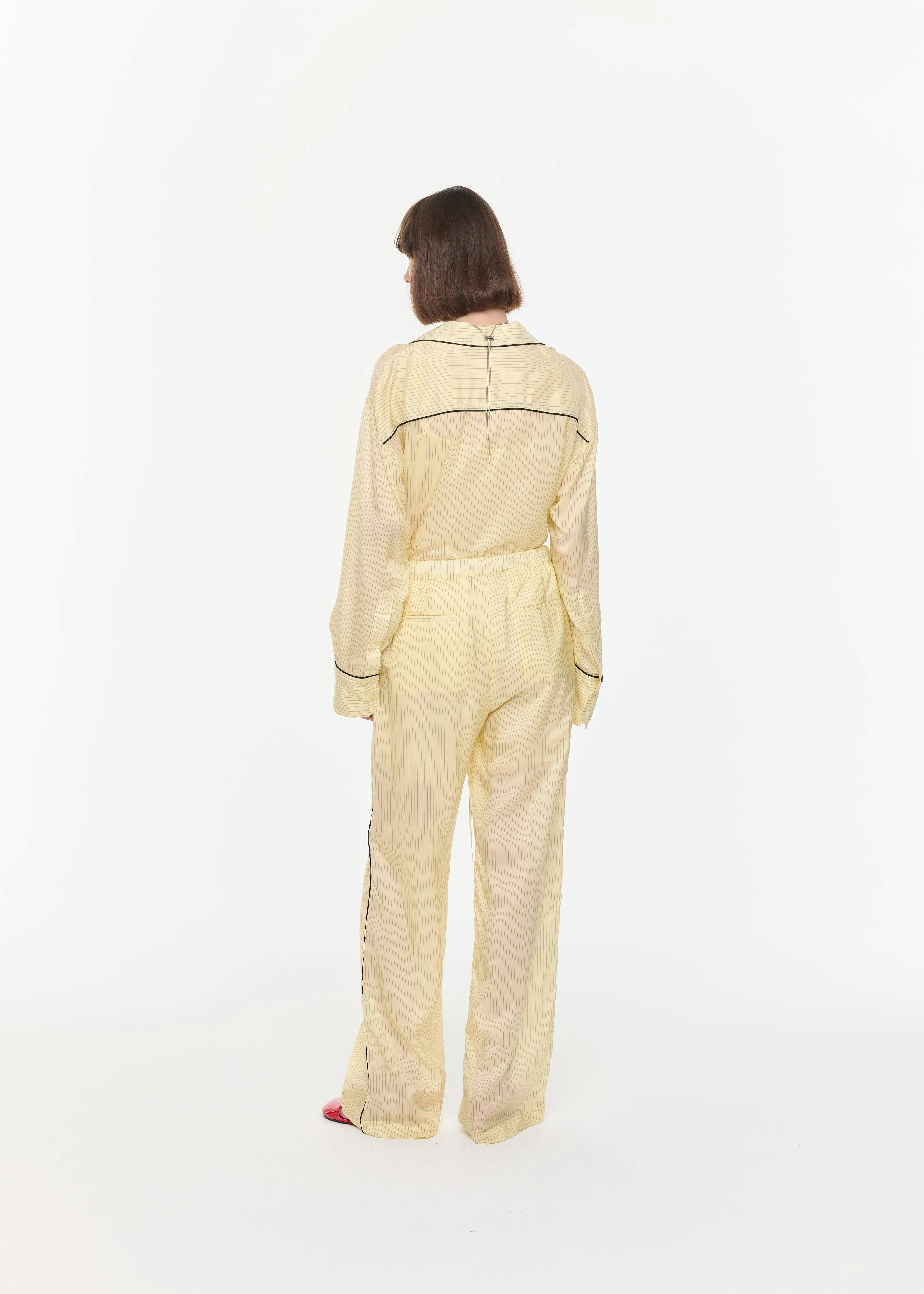 CUPRO STRIPED PANTS sold by Plan C product image thumbnail 5