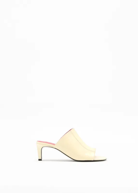 EGGNOG OPEN TOE MULES made by Plan C