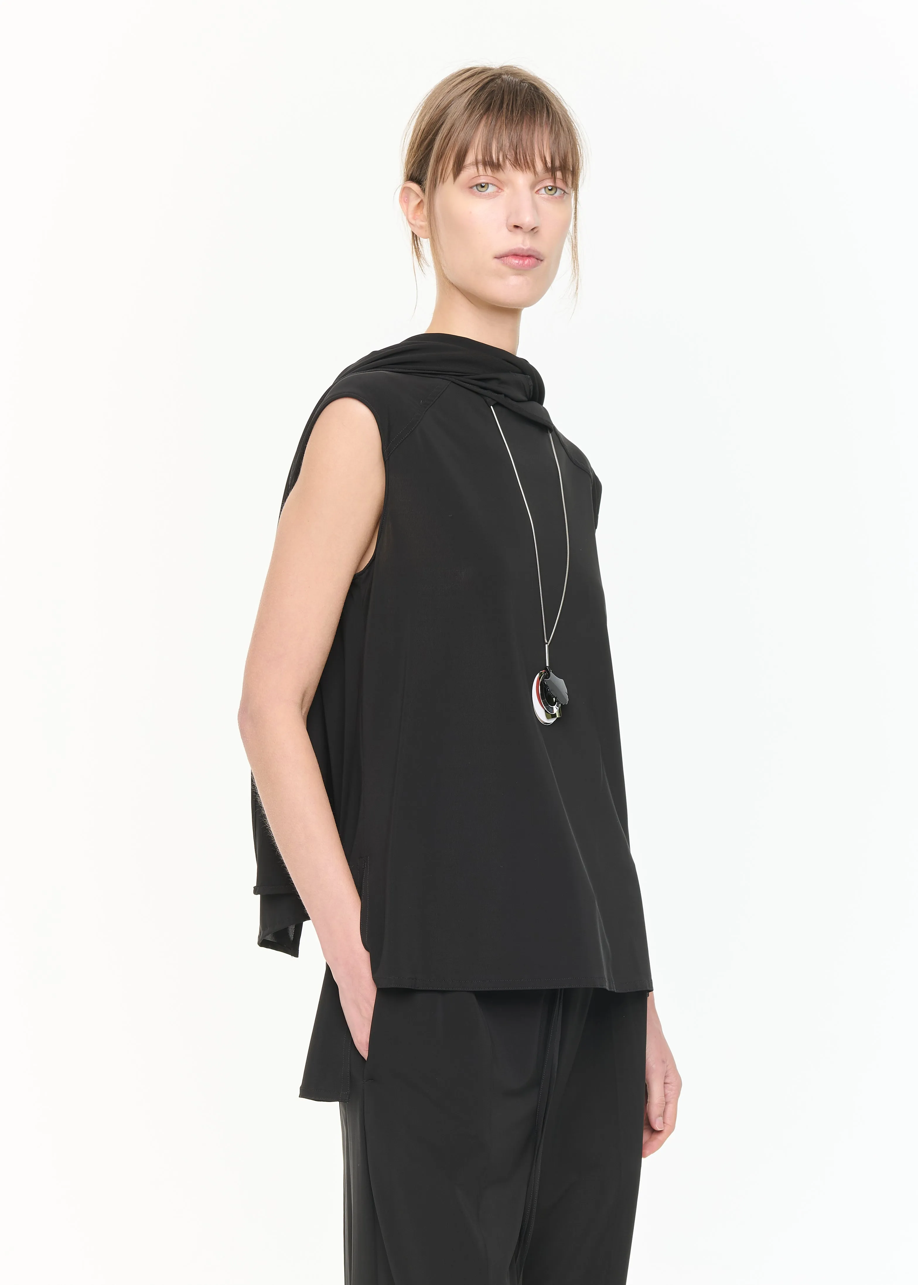 SCARF NECK TOP sold by Plan C product image thumbnail 5