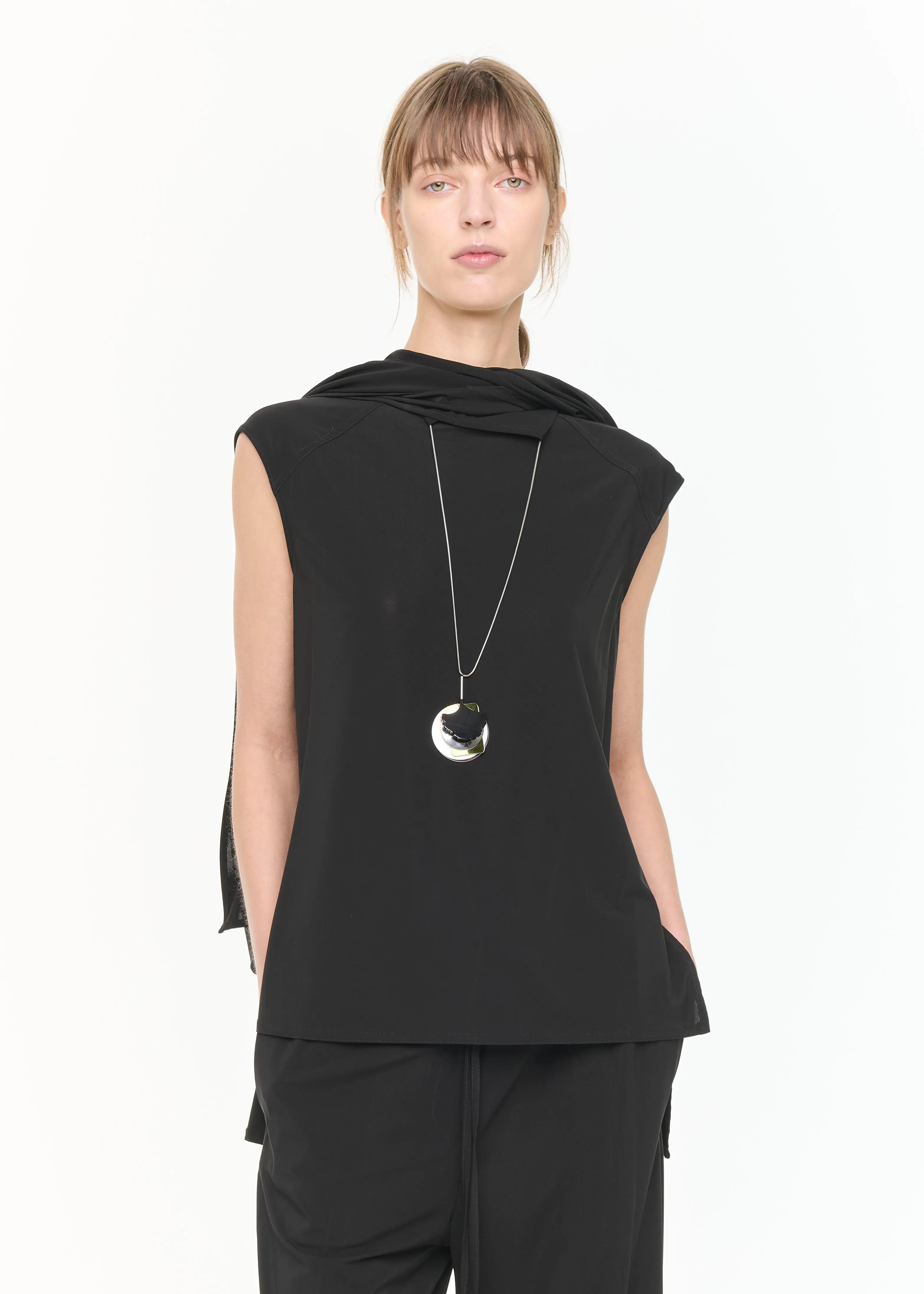 SCARF NECK TOP sold by Plan C product image thumbnail 4