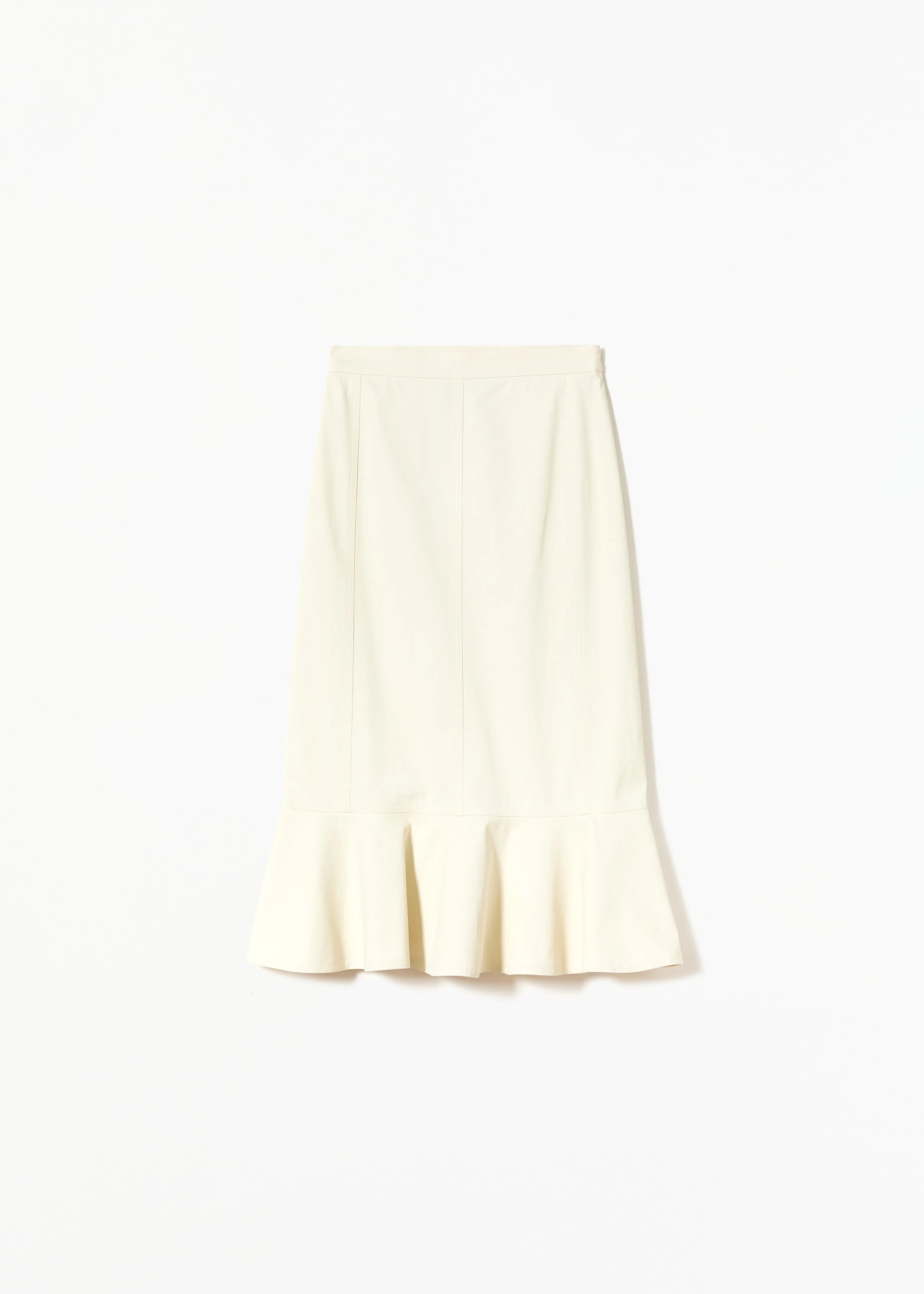 MIDI SKIRT WITH RUFFLED HEMLINE sold by Plan C