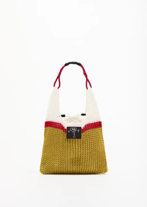 POPPY IVORY LINEN MESH BAG made by Plan C