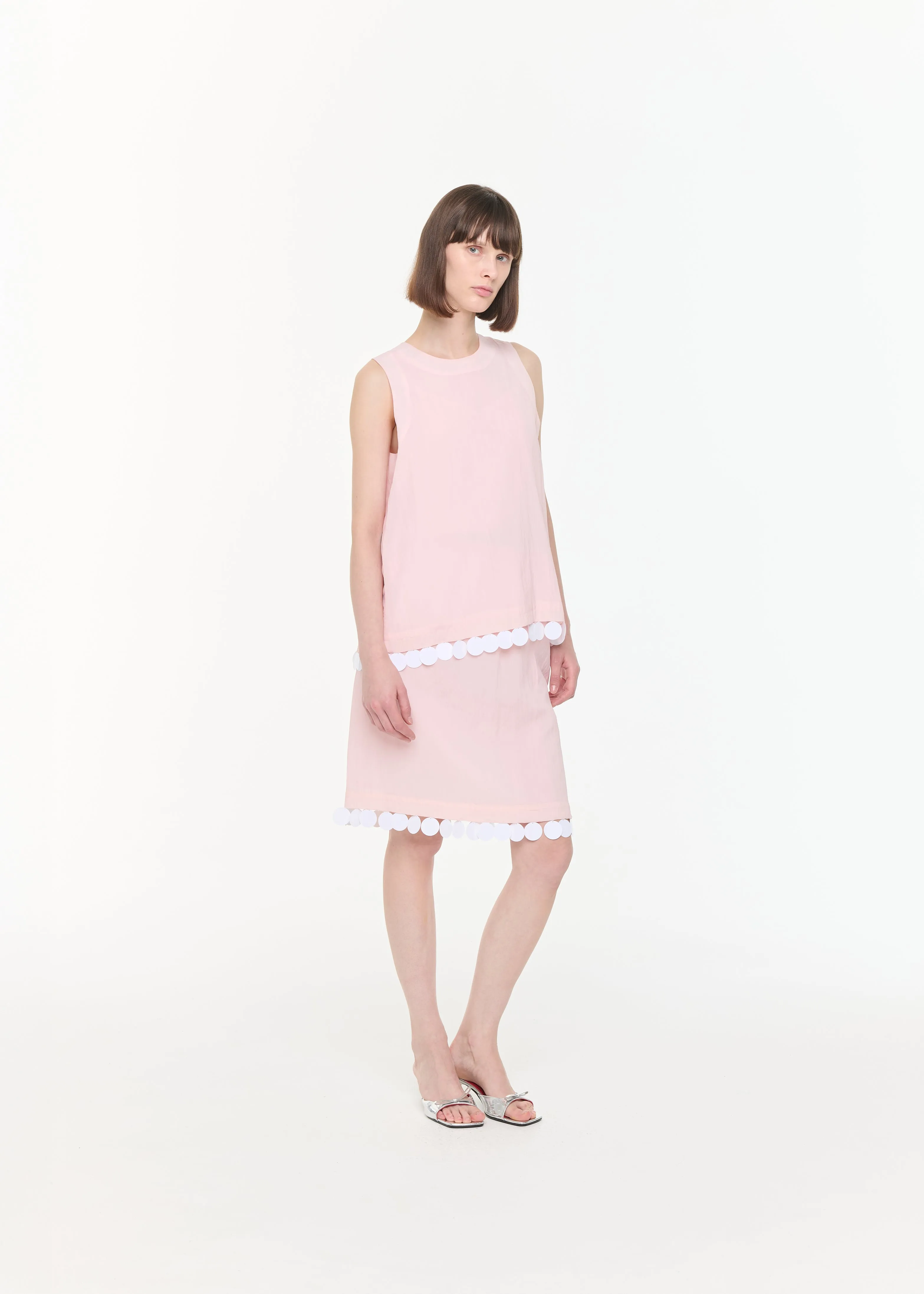 SEQUINS HEM PINK TOP sold by Plan C product image thumbnail 3