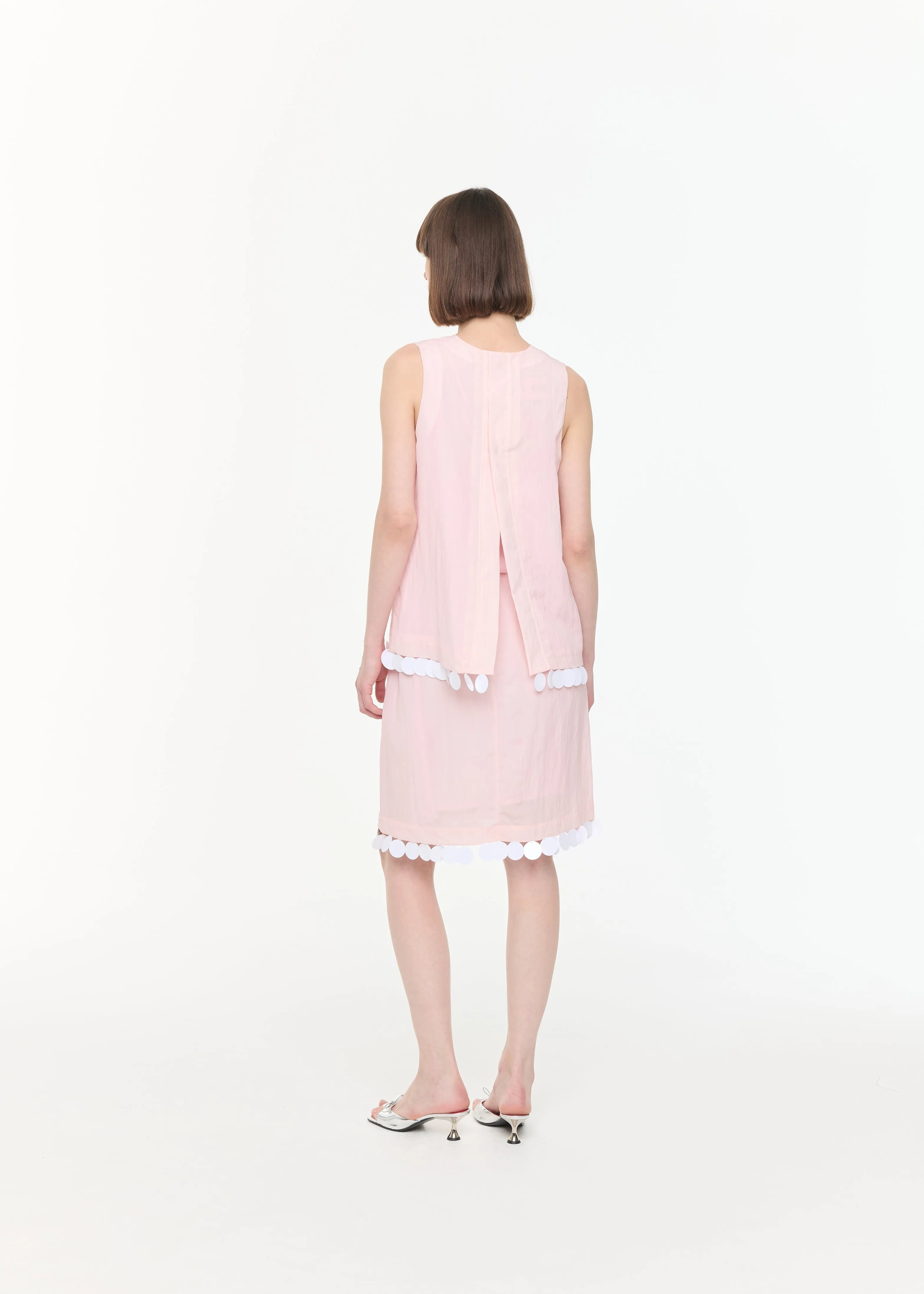 SEQUINS HEM PINK TOP sold by Plan C product image thumbnail 5