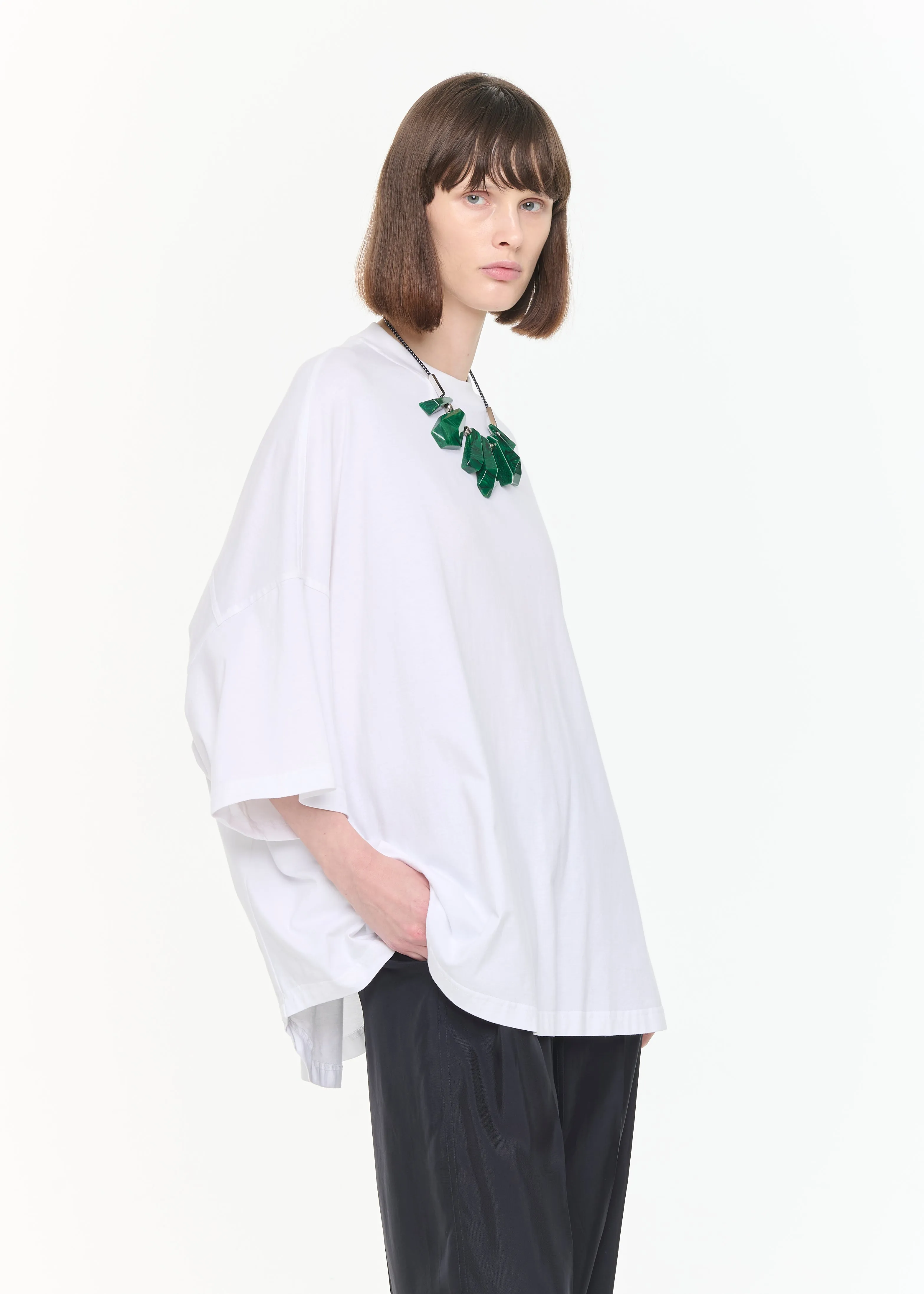 WIDE WHITE T-SHIRT sold by Plan C product image thumbnail 4