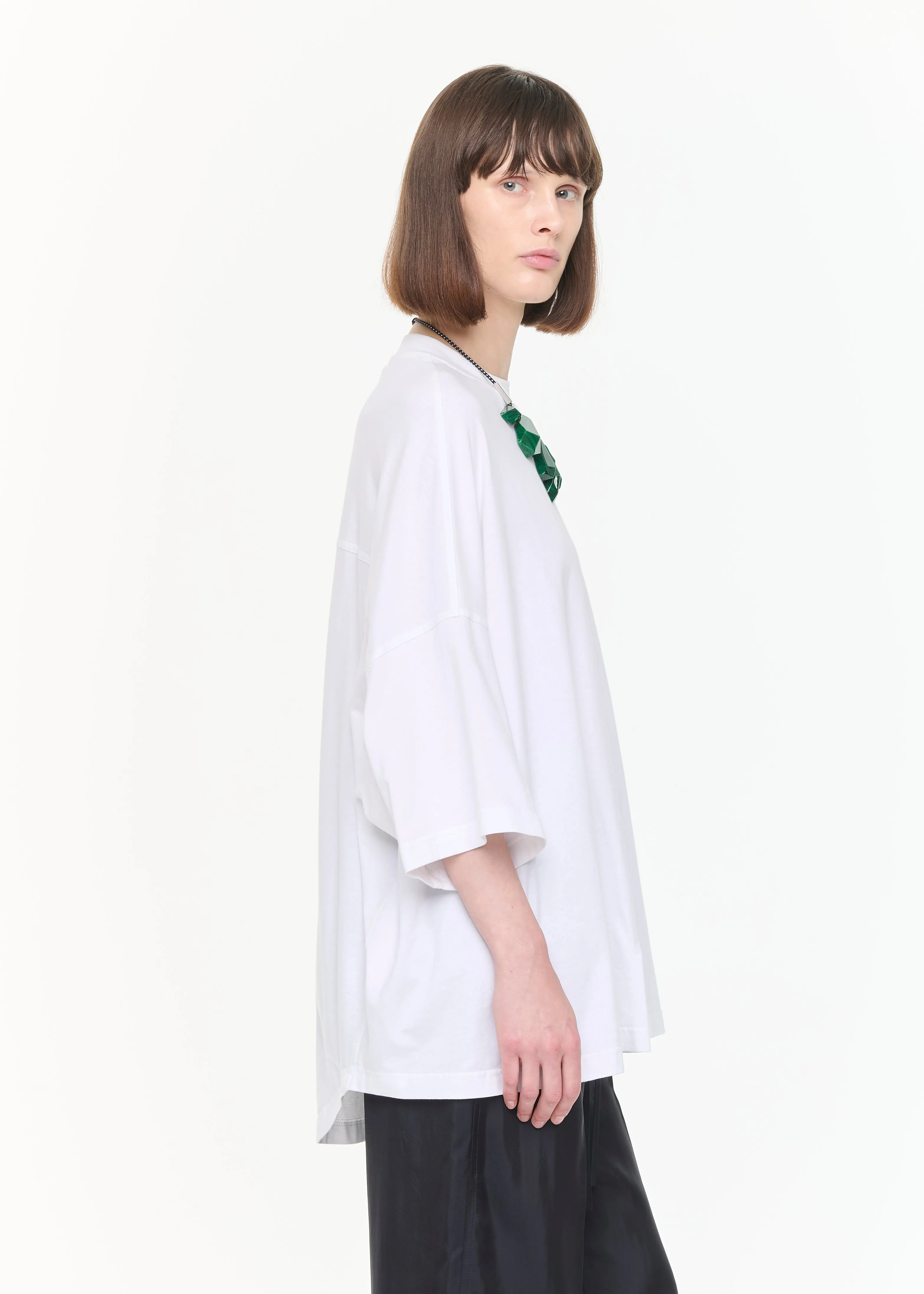 WIDE WHITE T-SHIRT sold by Plan C product image thumbnail 5