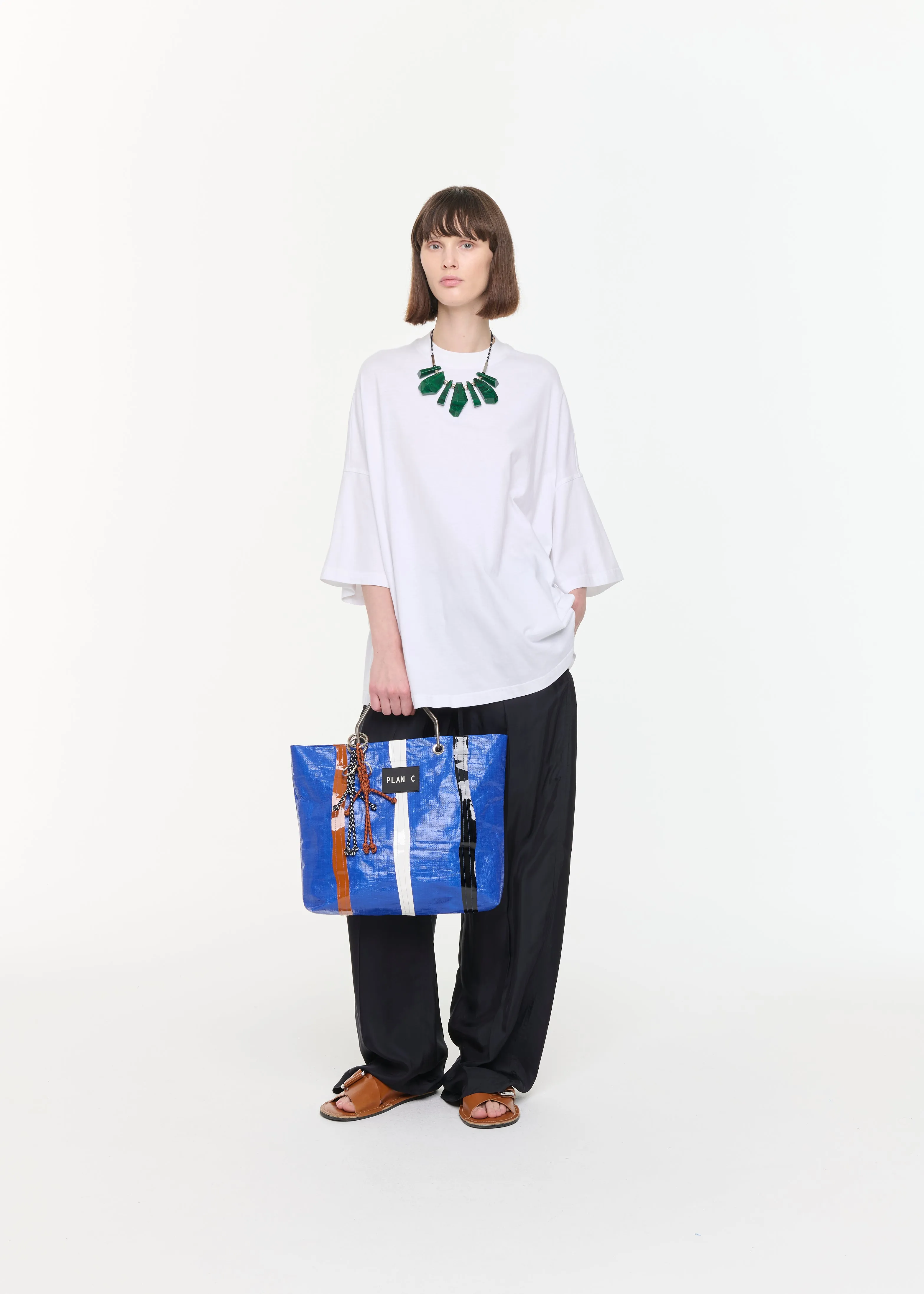 WIDE WHITE T-SHIRT sold by Plan C product image thumbnail 2