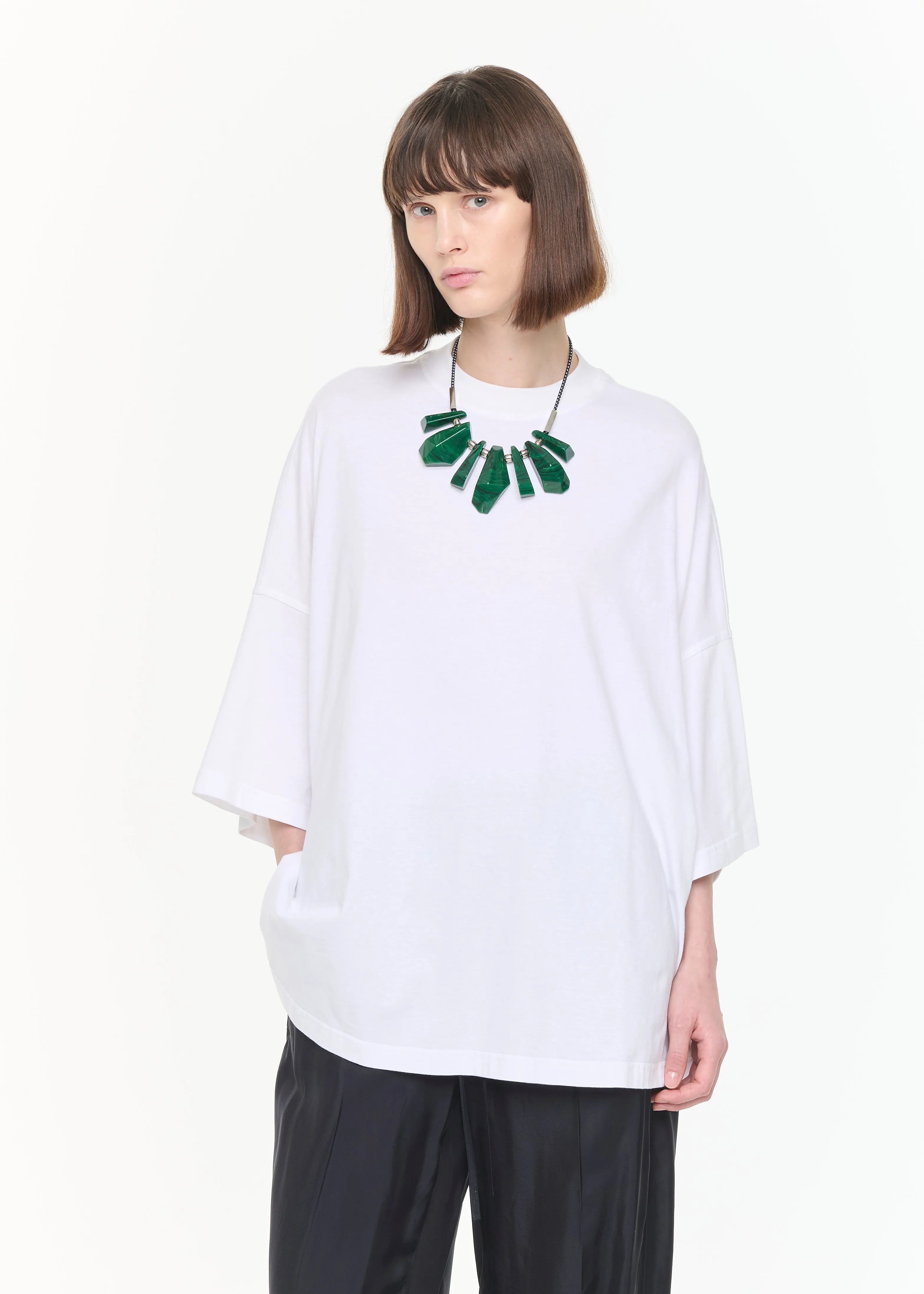 WIDE WHITE T-SHIRT sold by Plan C product image thumbnail 3