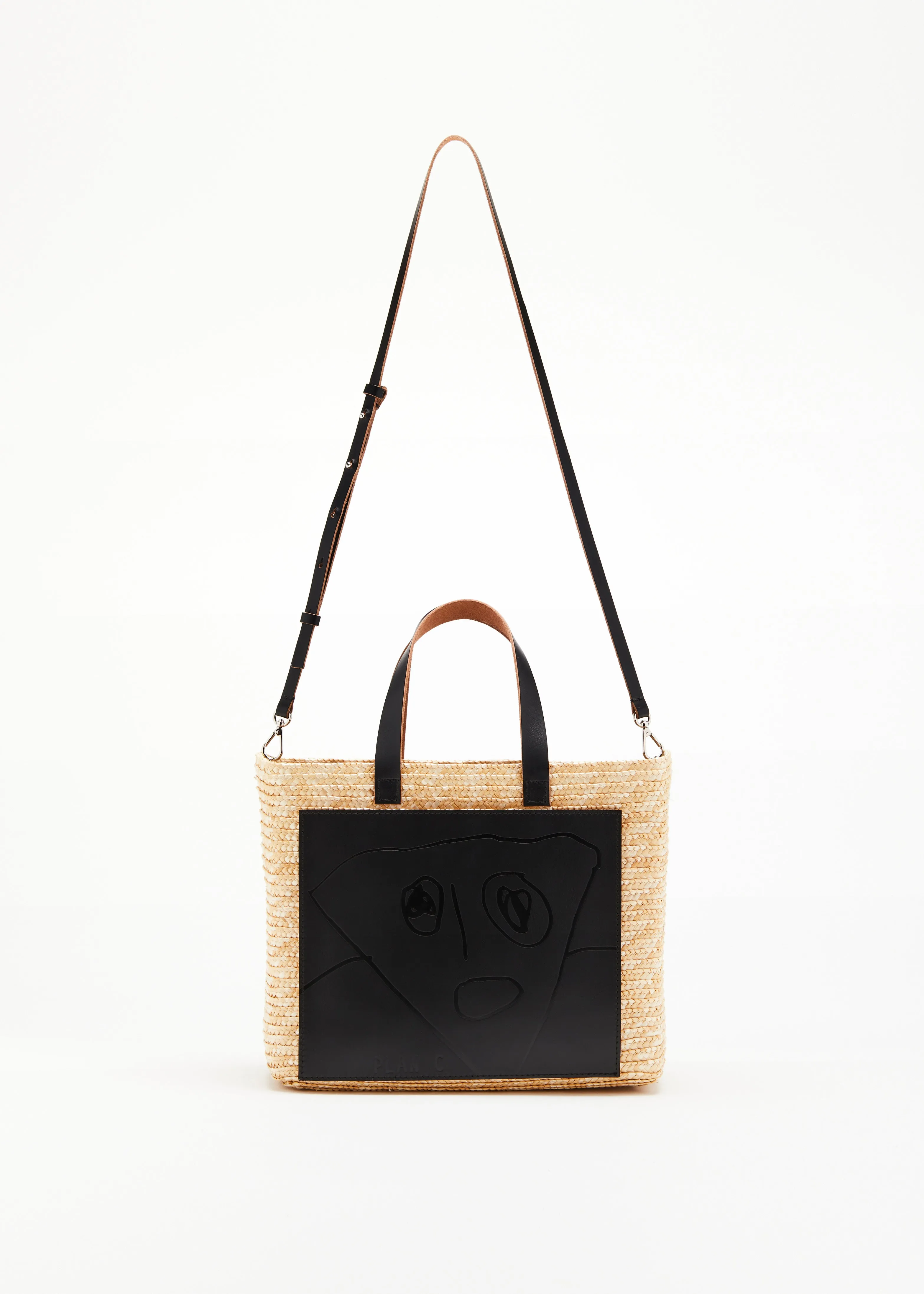 HANDMADE "PILI AND BIANCA" MEDIUM FLORENTINE STRAW BAG sold by Plan C product image thumbnail 3