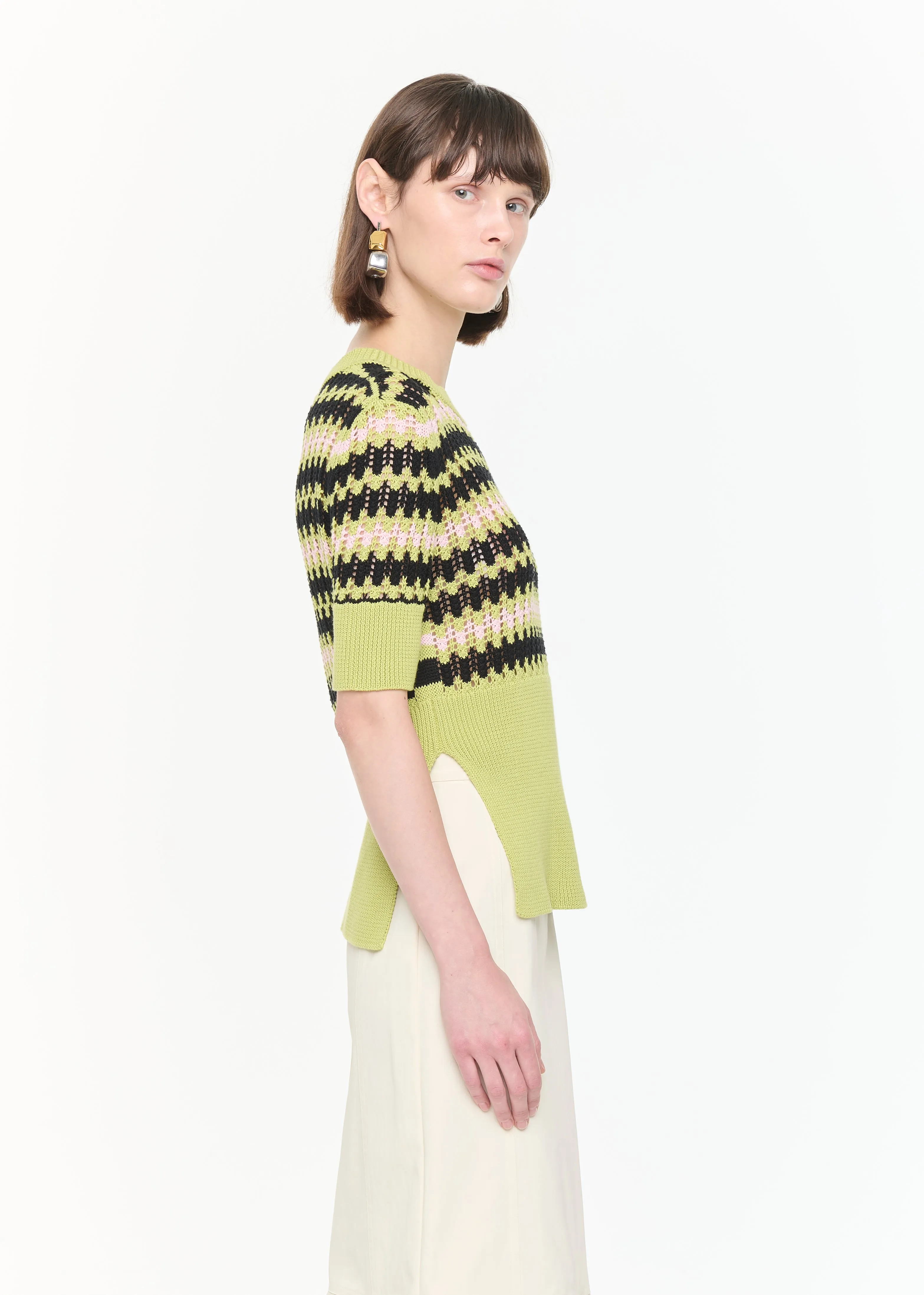 SHORT SLEEVES GREEN CREWNECK sold by Plan C product image thumbnail 5