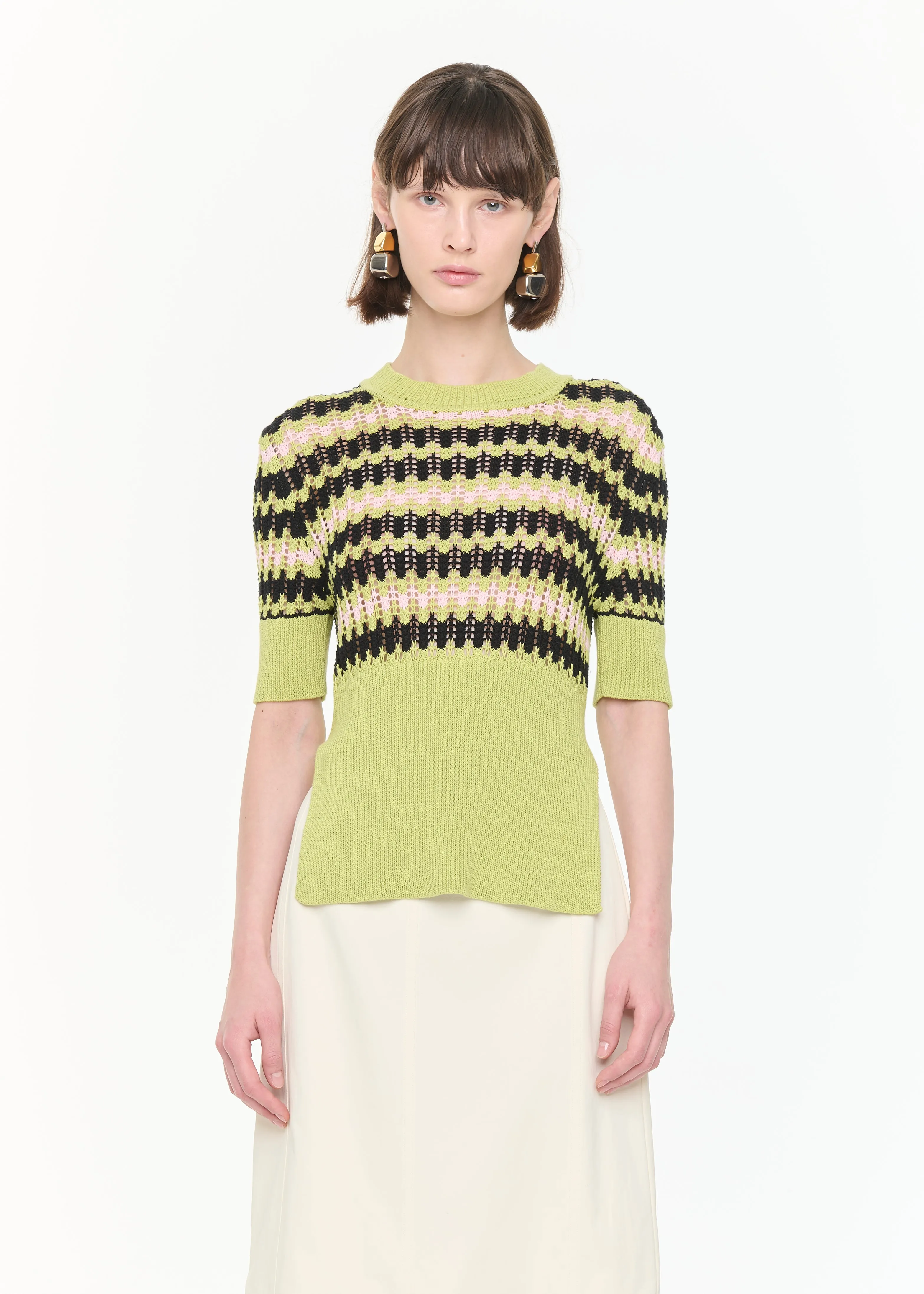 SHORT SLEEVES GREEN CREWNECK sold by Plan C product image thumbnail 3
