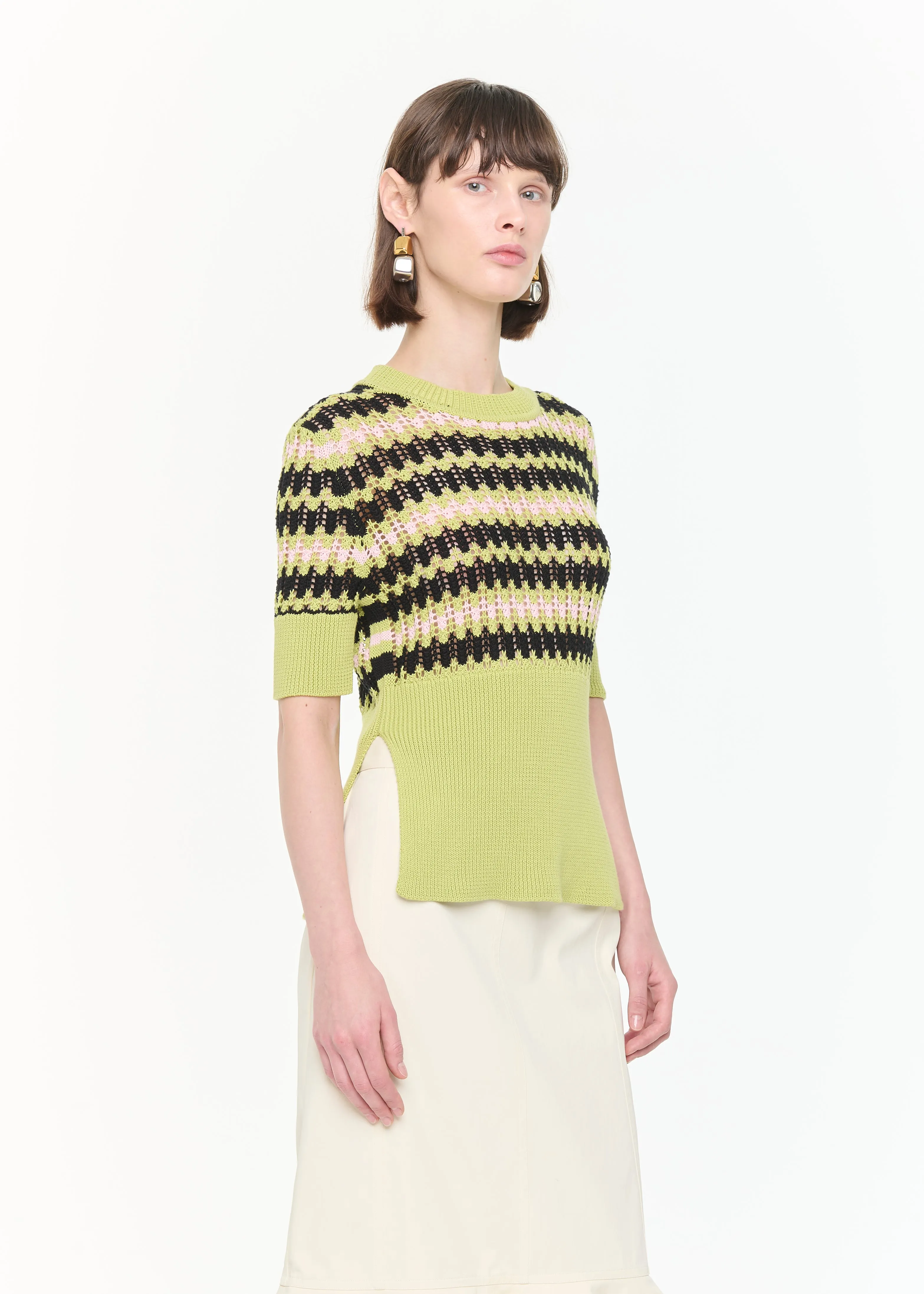 SHORT SLEEVES GREEN CREWNECK sold by Plan C product image thumbnail 4