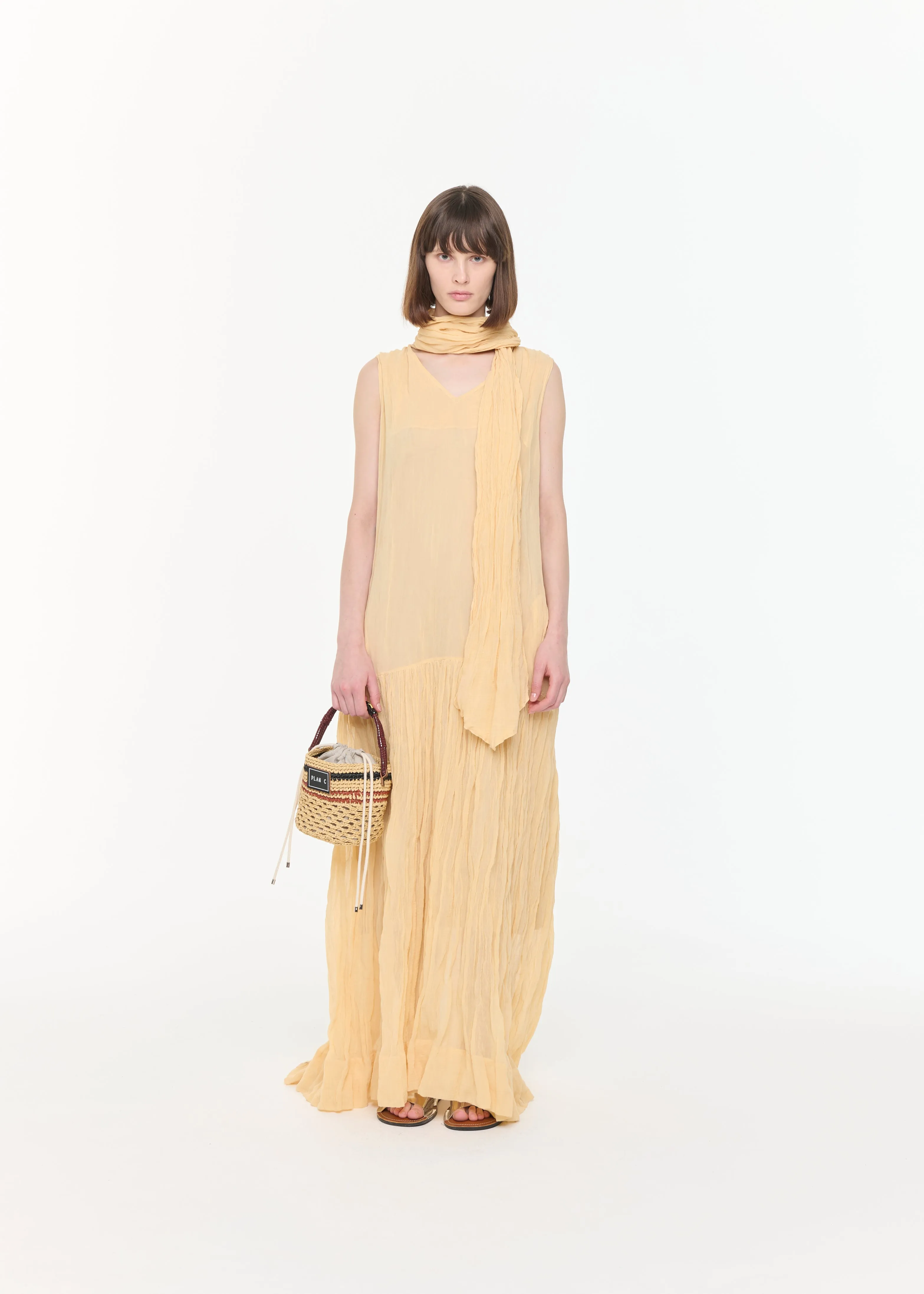 MAXI COTTON GAUZE DRESS sold by Plan C product image thumbnail 2