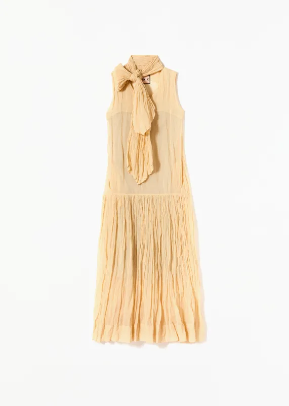 MAXI COTTON GAUZE DRESS made by Plan C