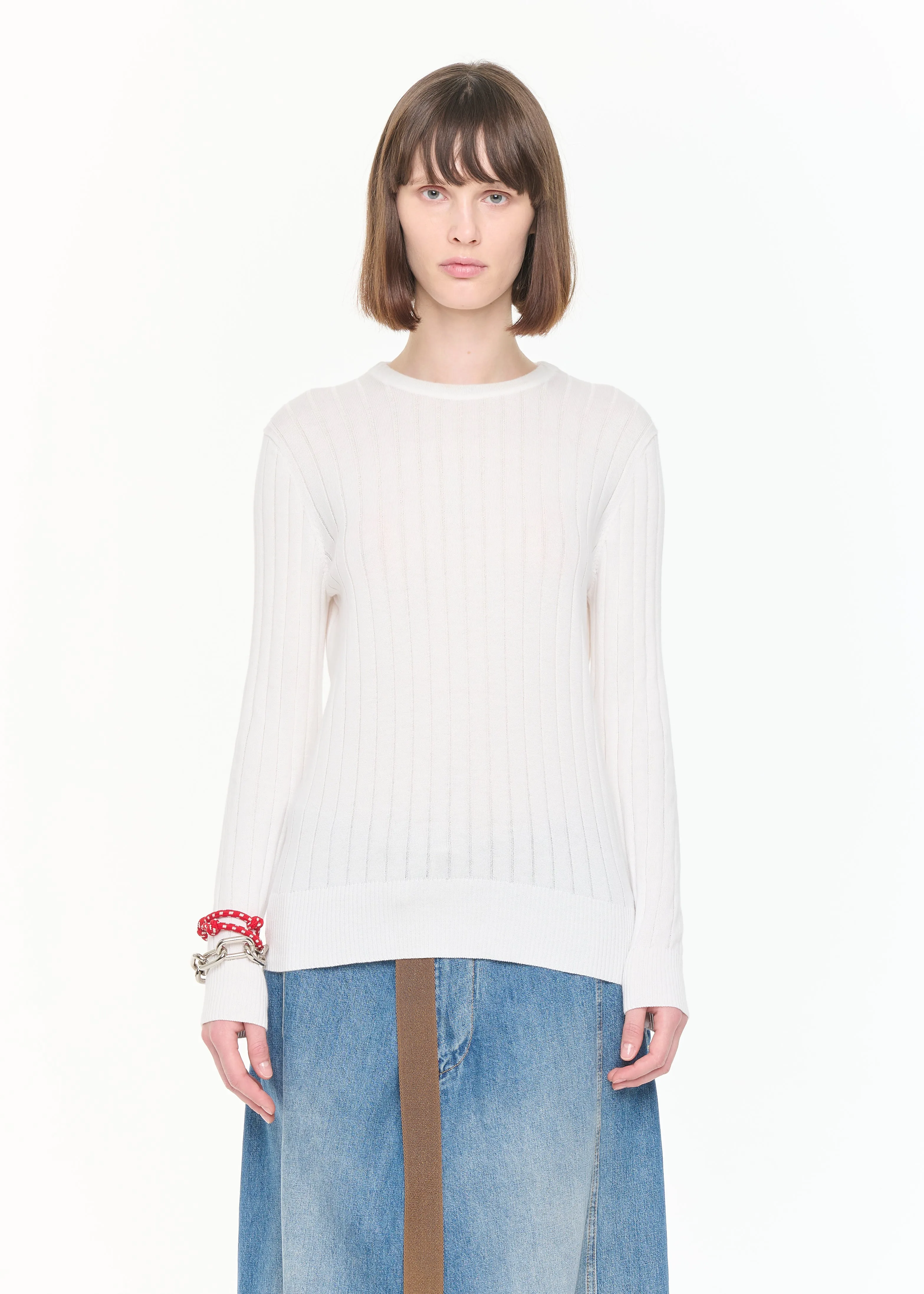 LONG SLEEVES RIBBED KNIT sold by Plan C product image thumbnail 3