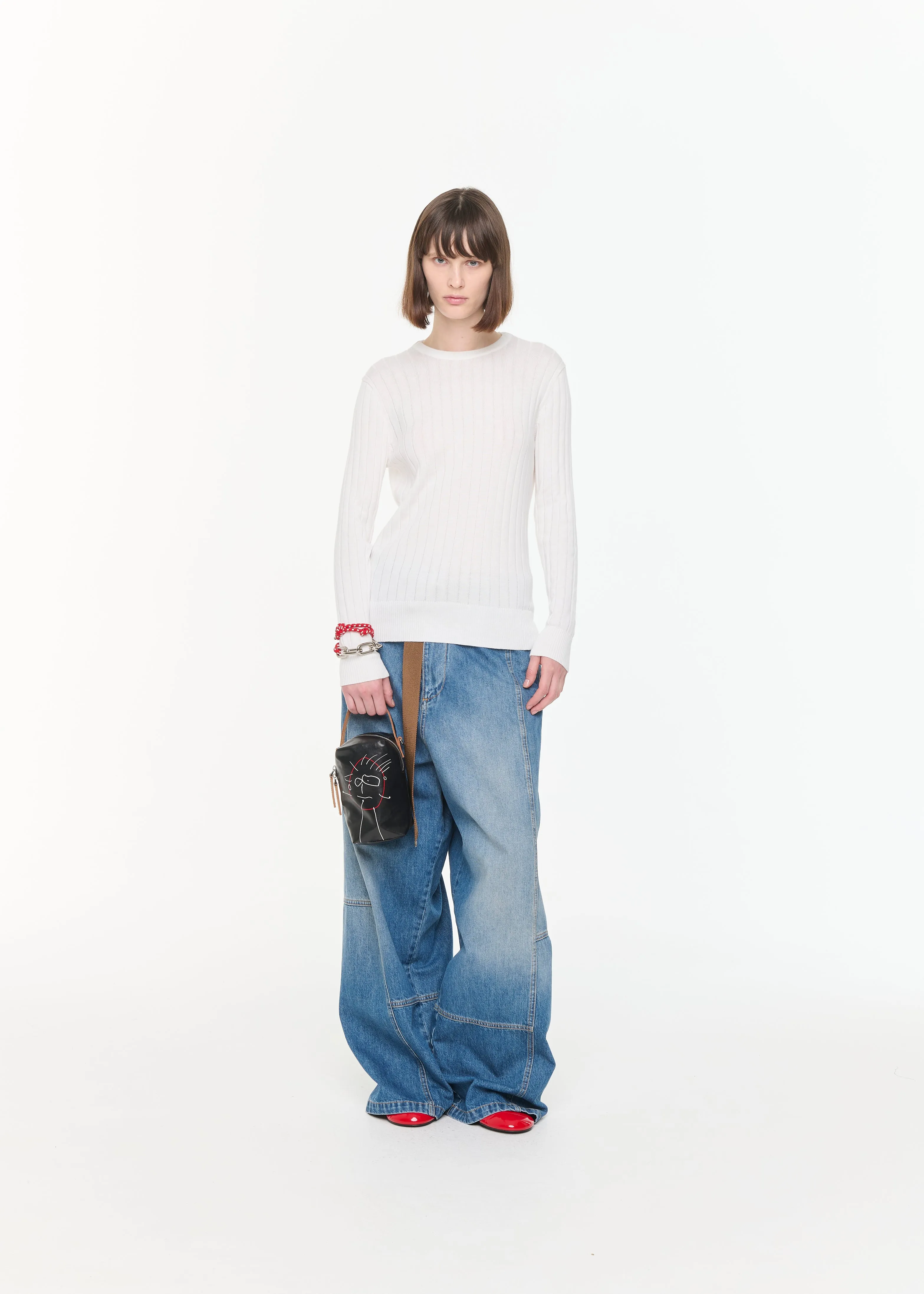 LONG SLEEVES RIBBED KNIT sold by Plan C product image thumbnail 2