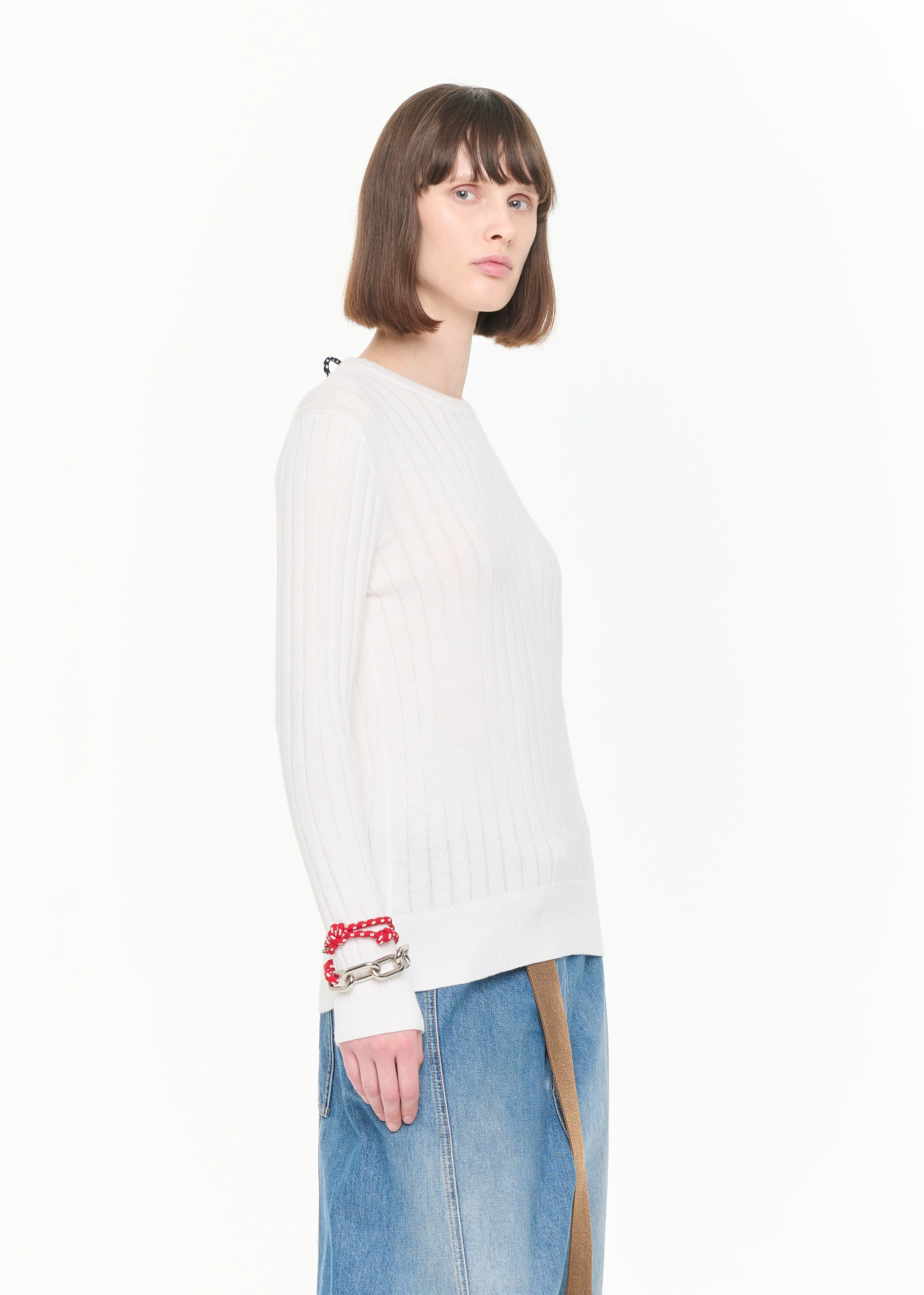 LONG SLEEVES RIBBED KNIT sold by Plan C product image thumbnail 4