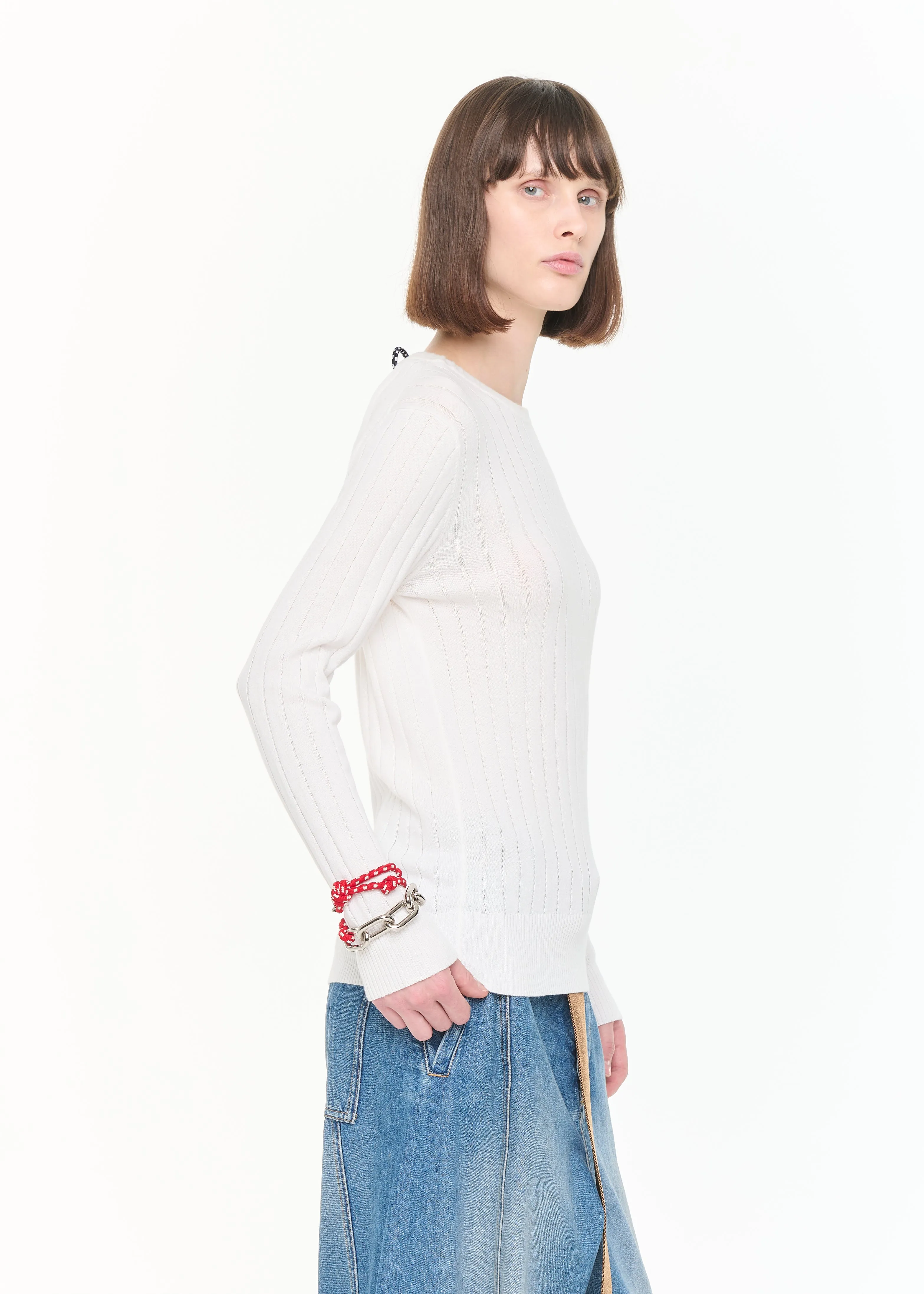 LONG SLEEVES RIBBED KNIT sold by Plan C product image thumbnail 5