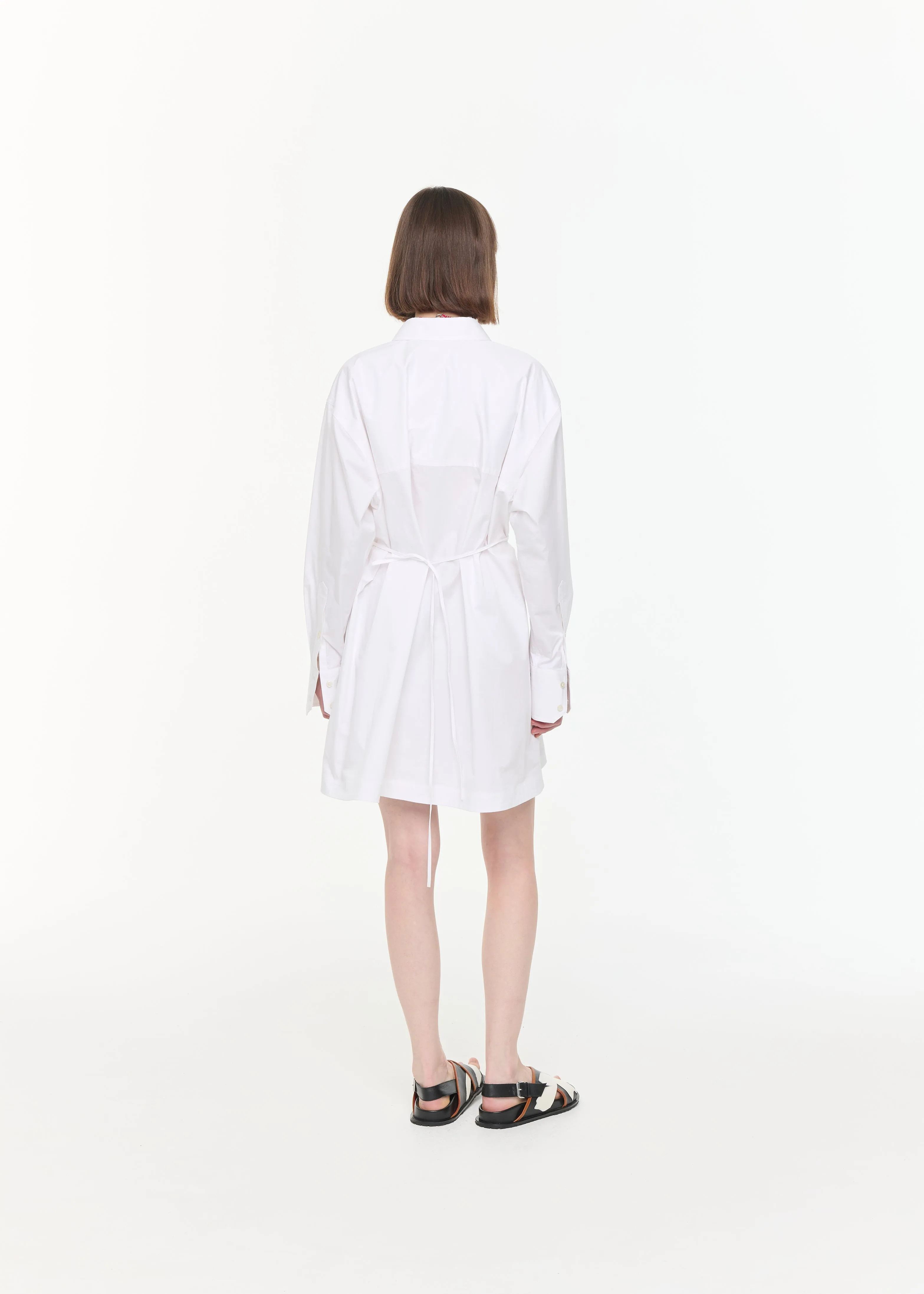 MIDI POPELINE SHIRT DRESS sold by Plan C product image thumbnail 5