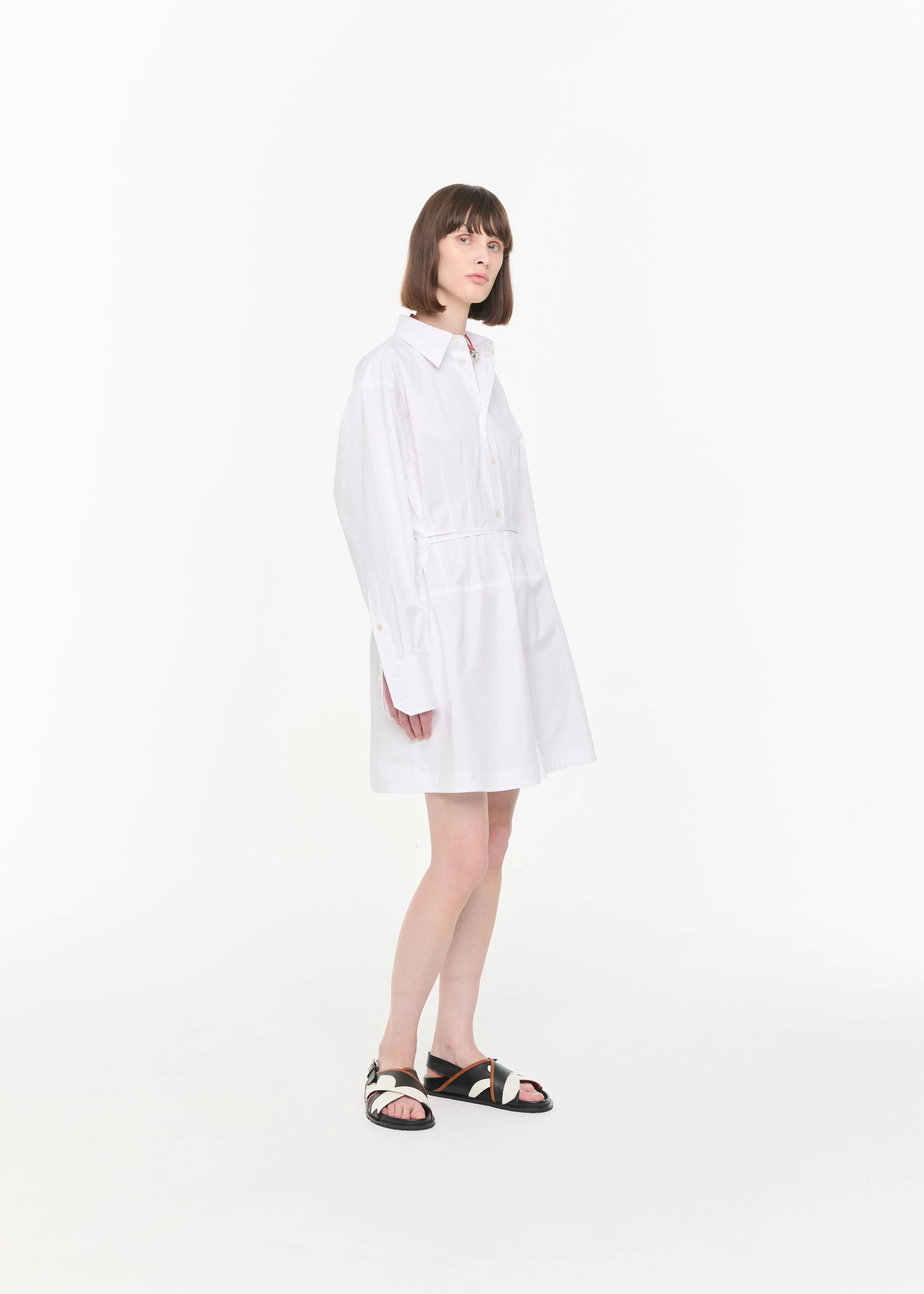 MIDI POPELINE SHIRT DRESS sold by Plan C product image thumbnail 3