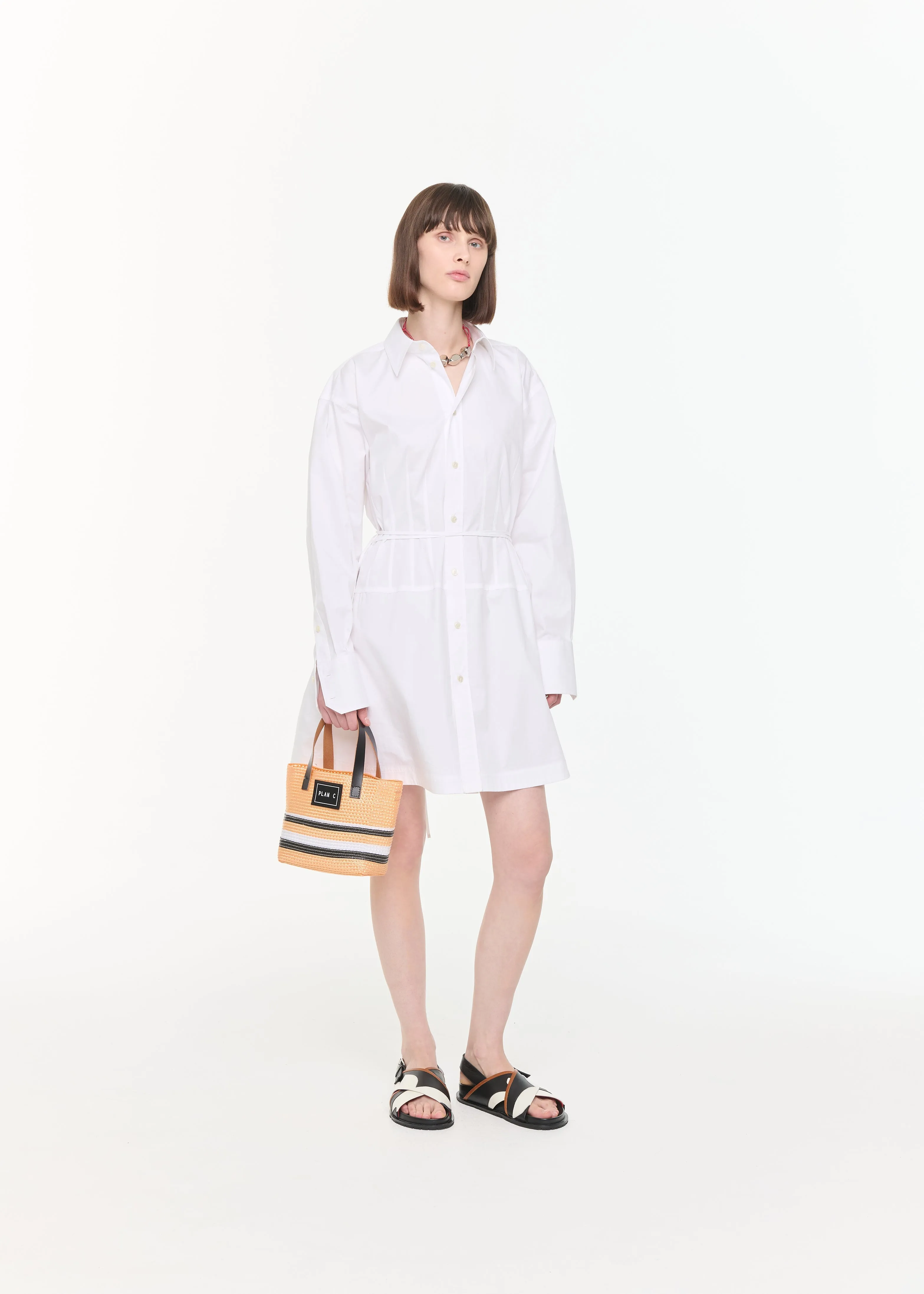 MIDI POPELINE SHIRT DRESS sold by Plan C product image thumbnail 2