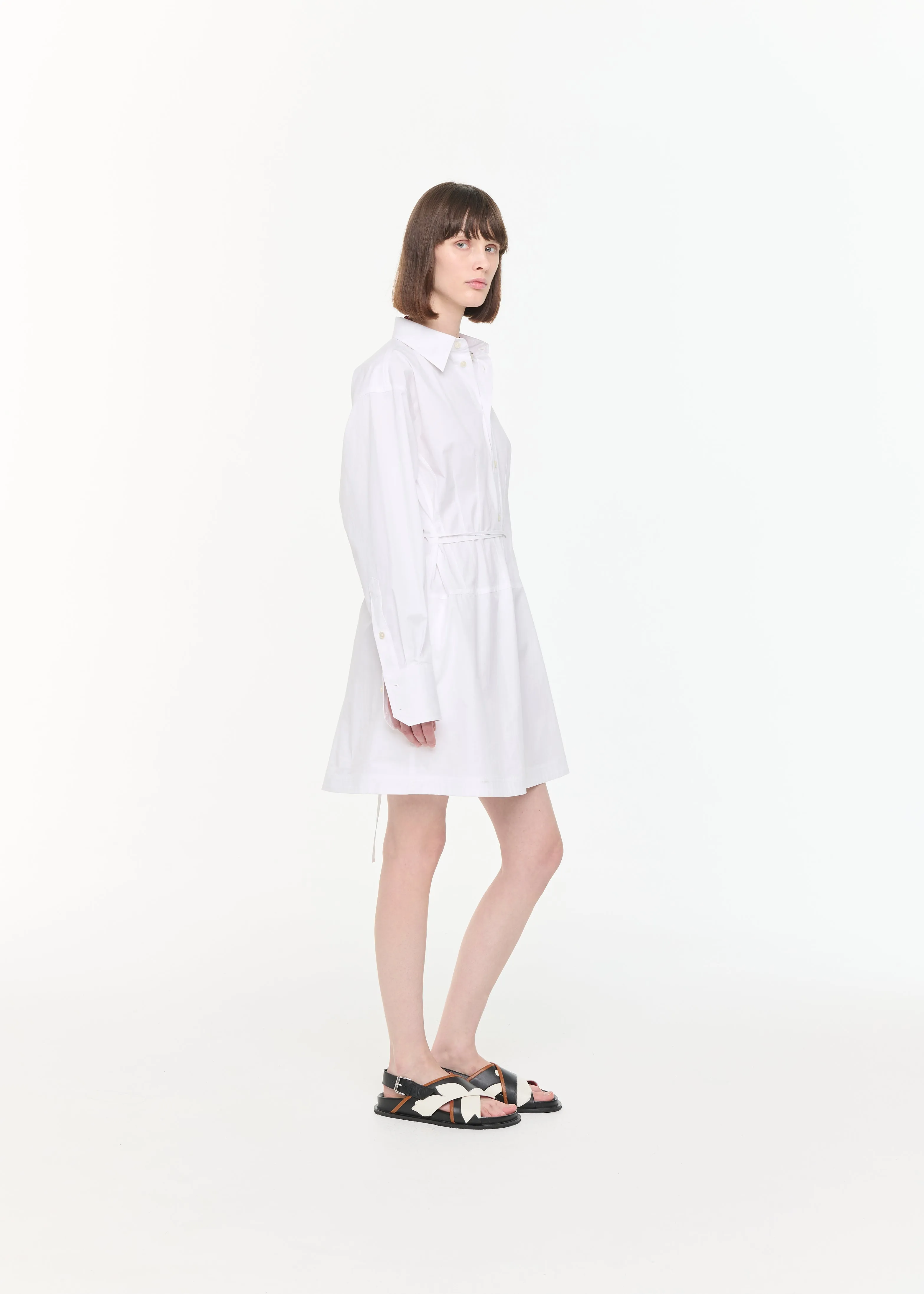 MIDI POPELINE SHIRT DRESS sold by Plan C product image thumbnail 4