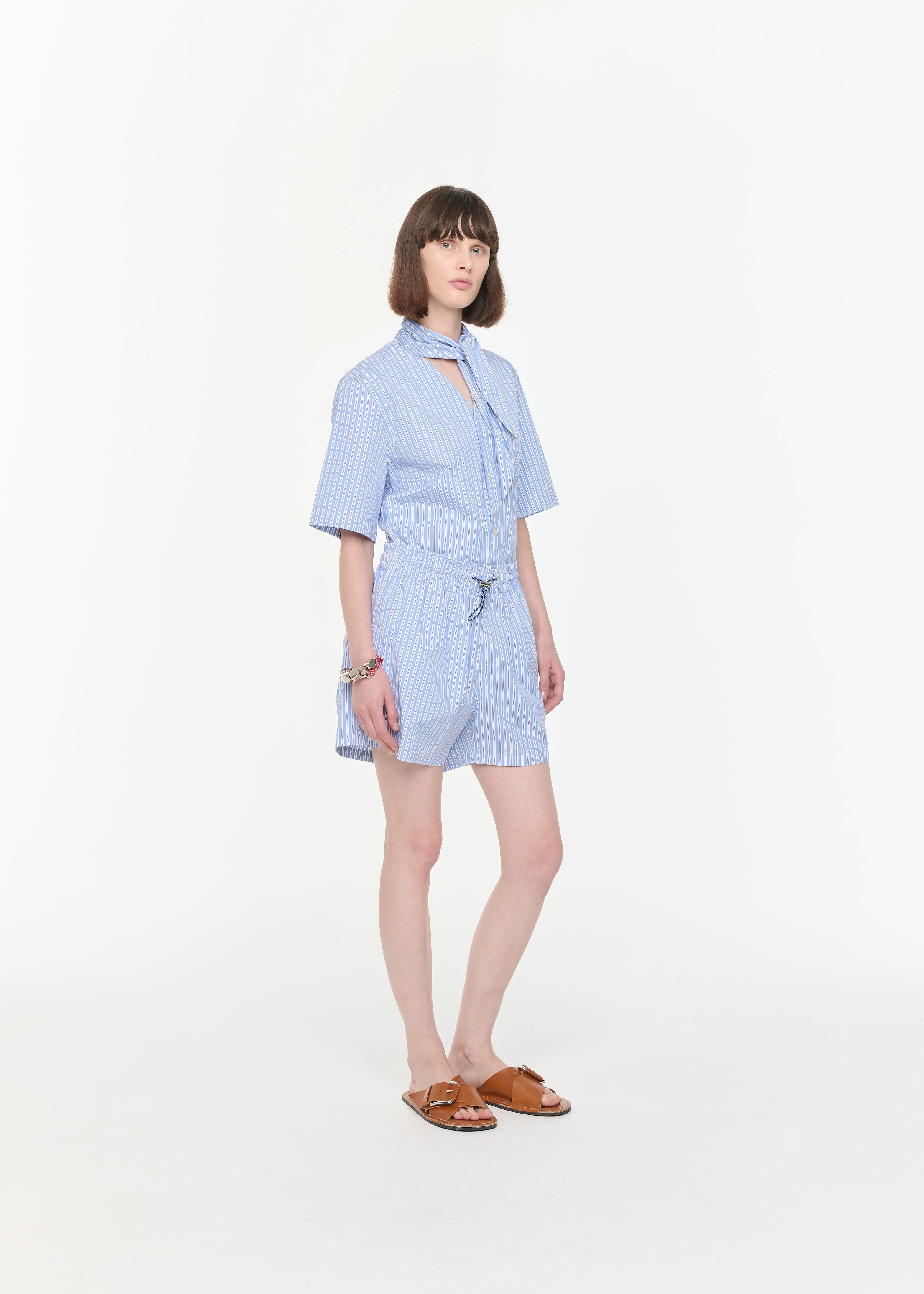 STRIPED COTTON BERMUDA sold by Plan C product image thumbnail 3