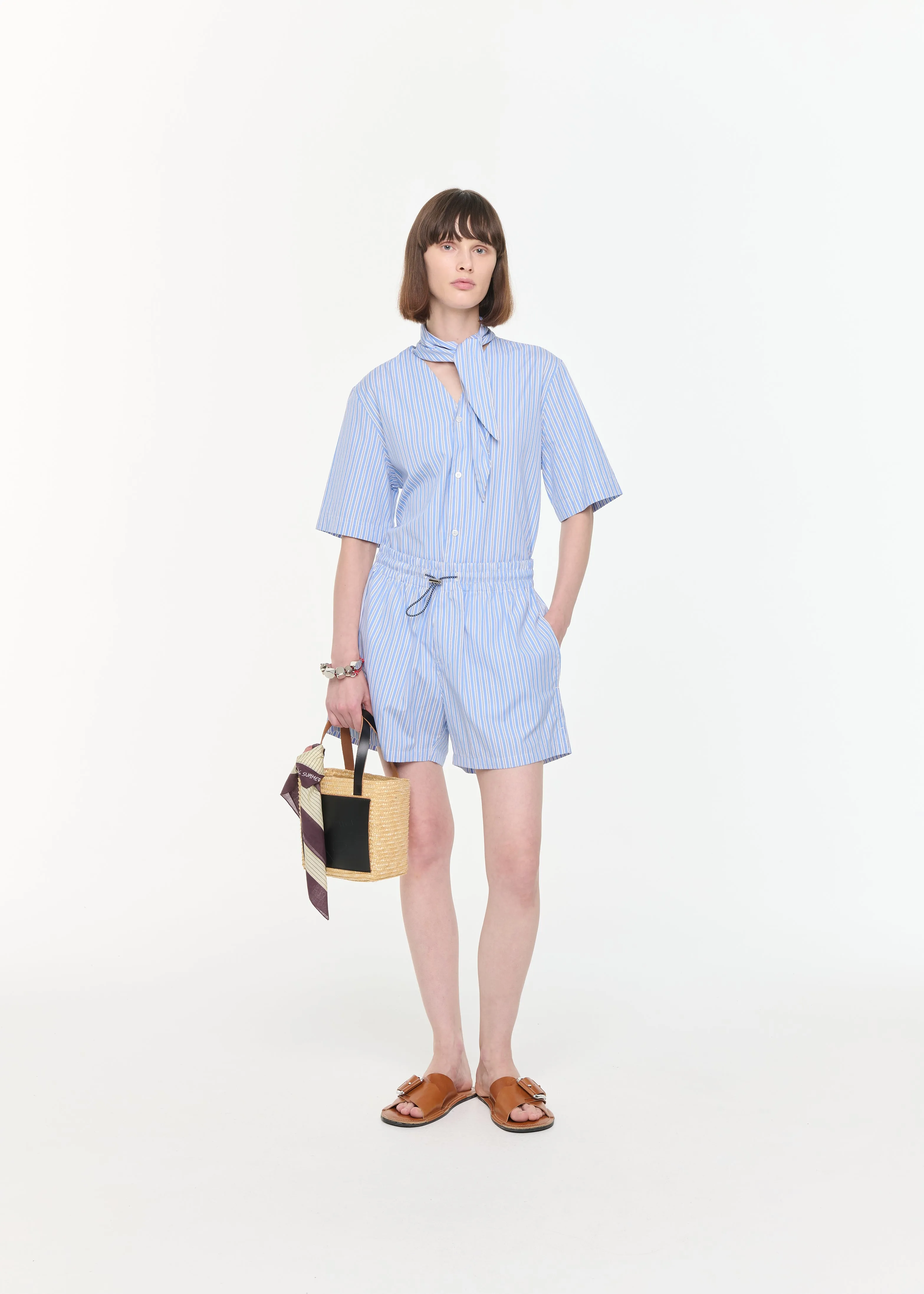 STRIPED COTTON BERMUDA sold by Plan C product image thumbnail 2